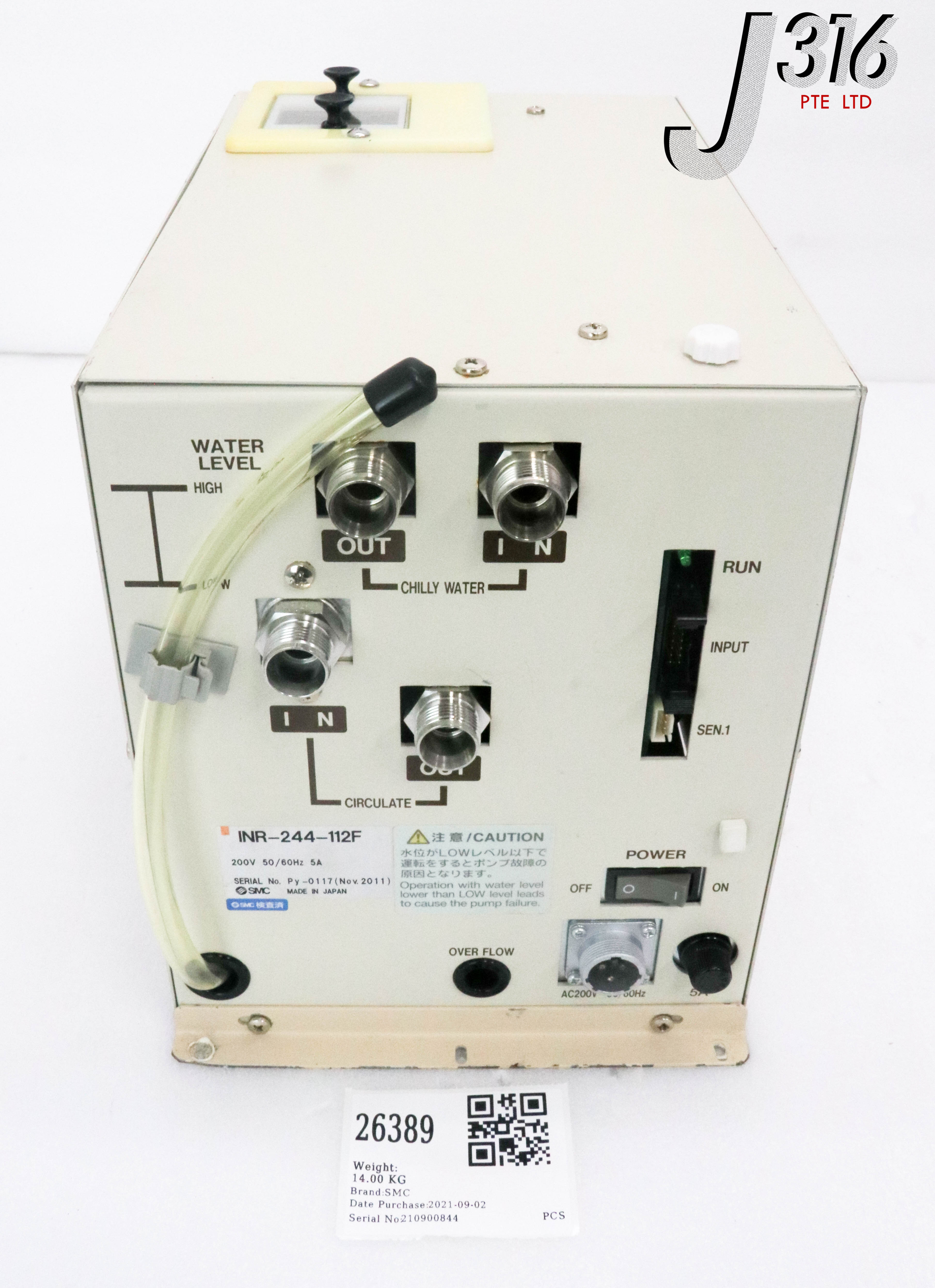 26389 SMC THERMO-CON CHILLER INR-244-112F