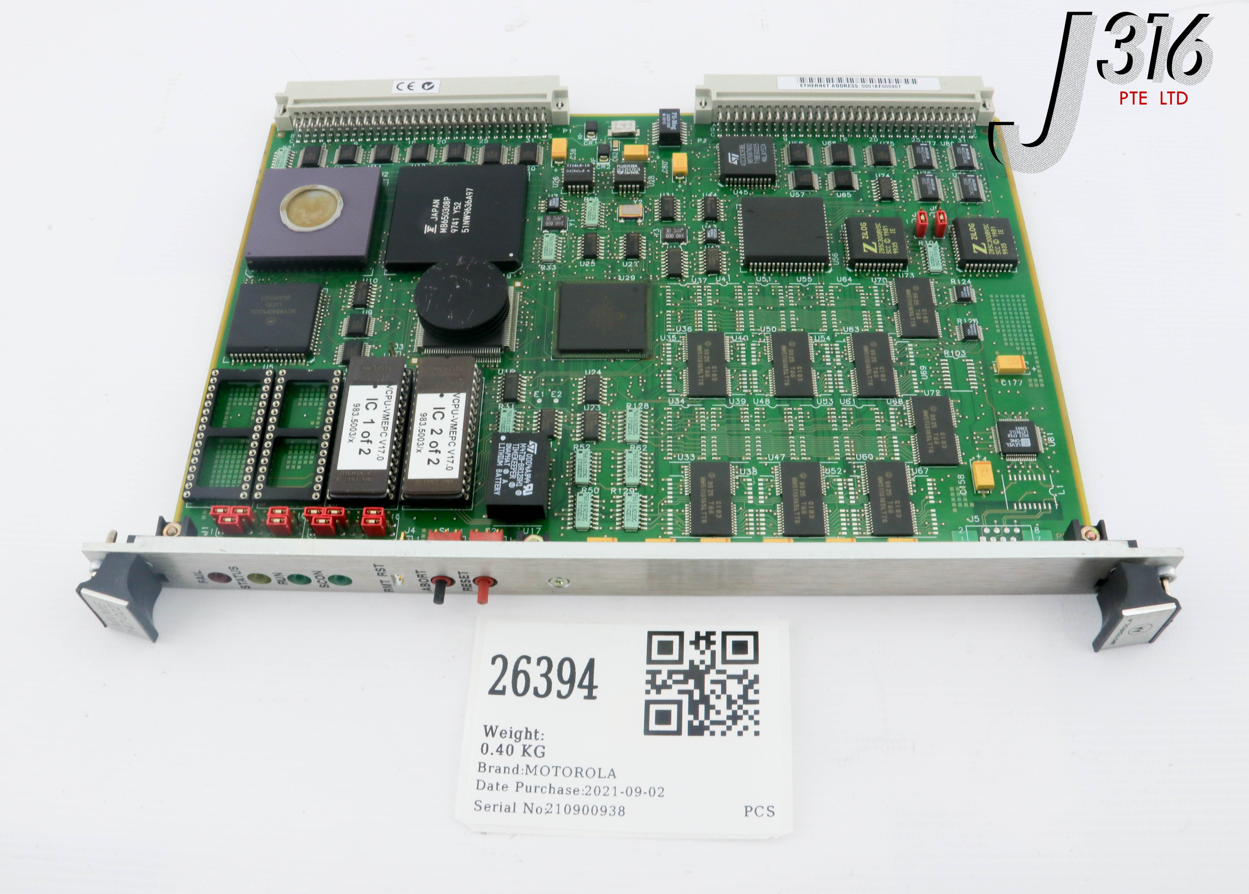 26394 MOTOROLA PCB ASSY, 01-W3347F MVME 147-022