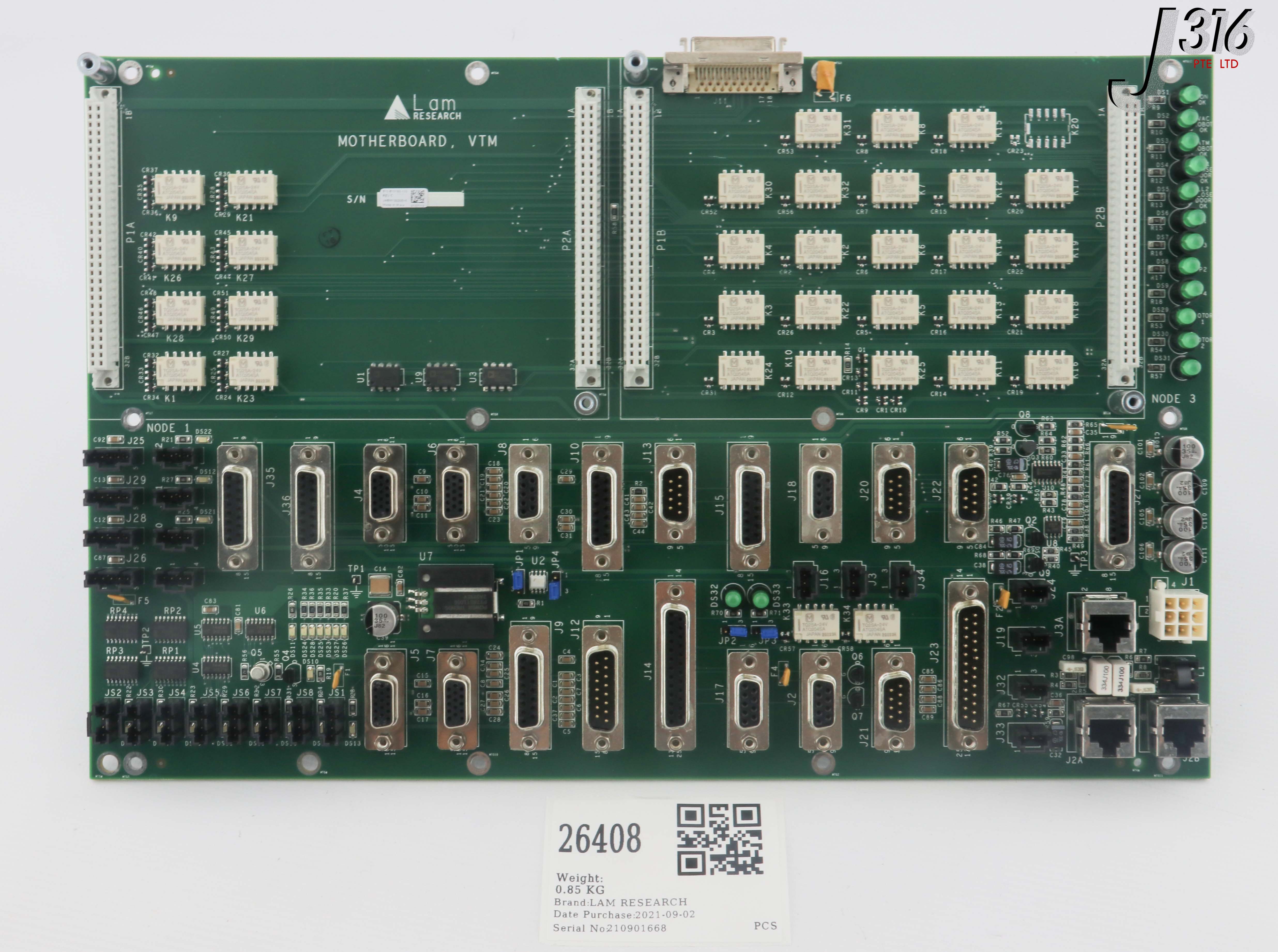 26408 LAM RESEARCH PCB, MOTHERBOARD, VTM (PARTS) 810-810193-103