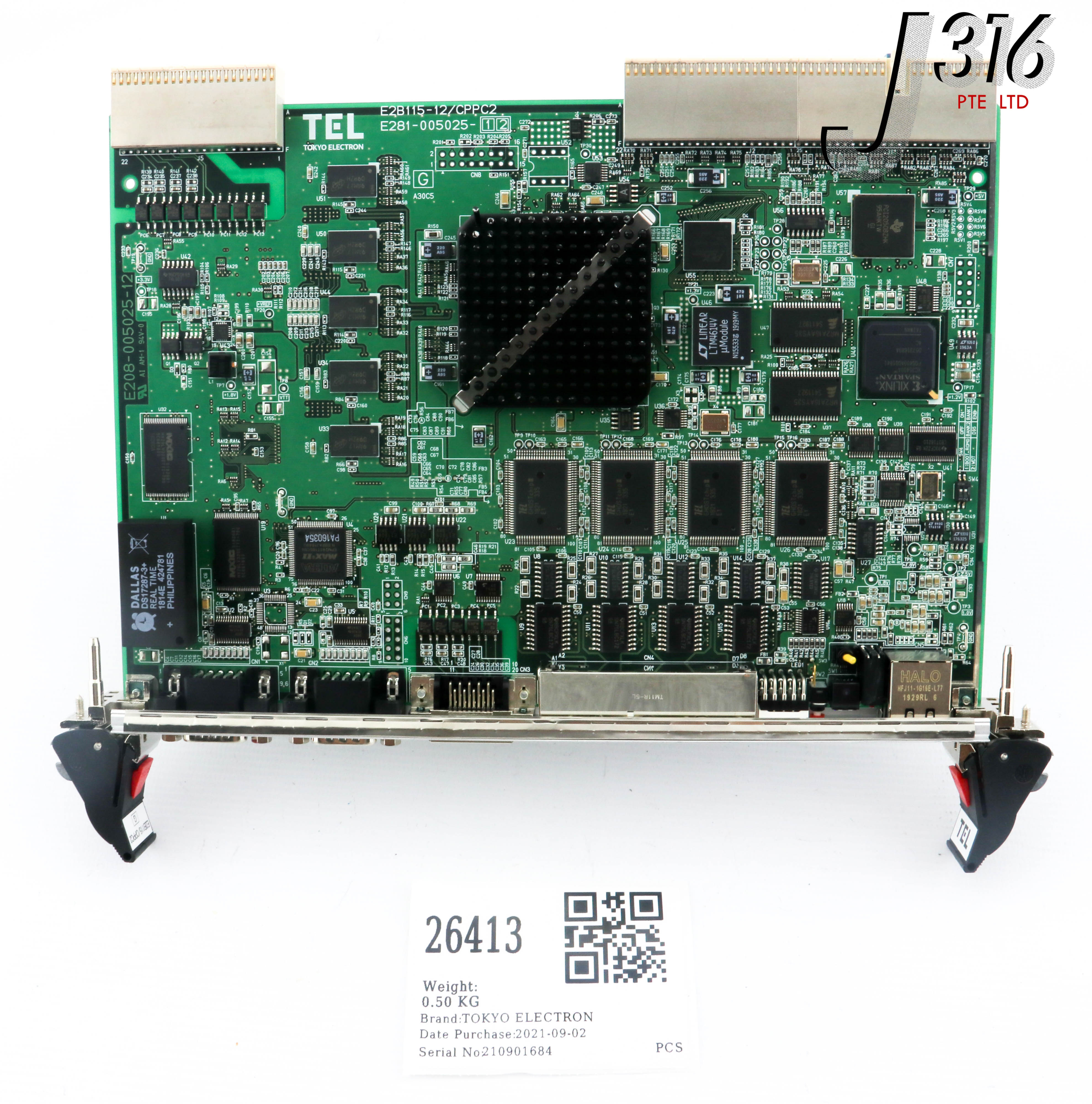 26413 TOKYO ELECTRON PCB ASSY, E281-005025-12, E244-010015-12, E208-005025-12, E2B115-CPPC2 E2B115-12/CPPC2