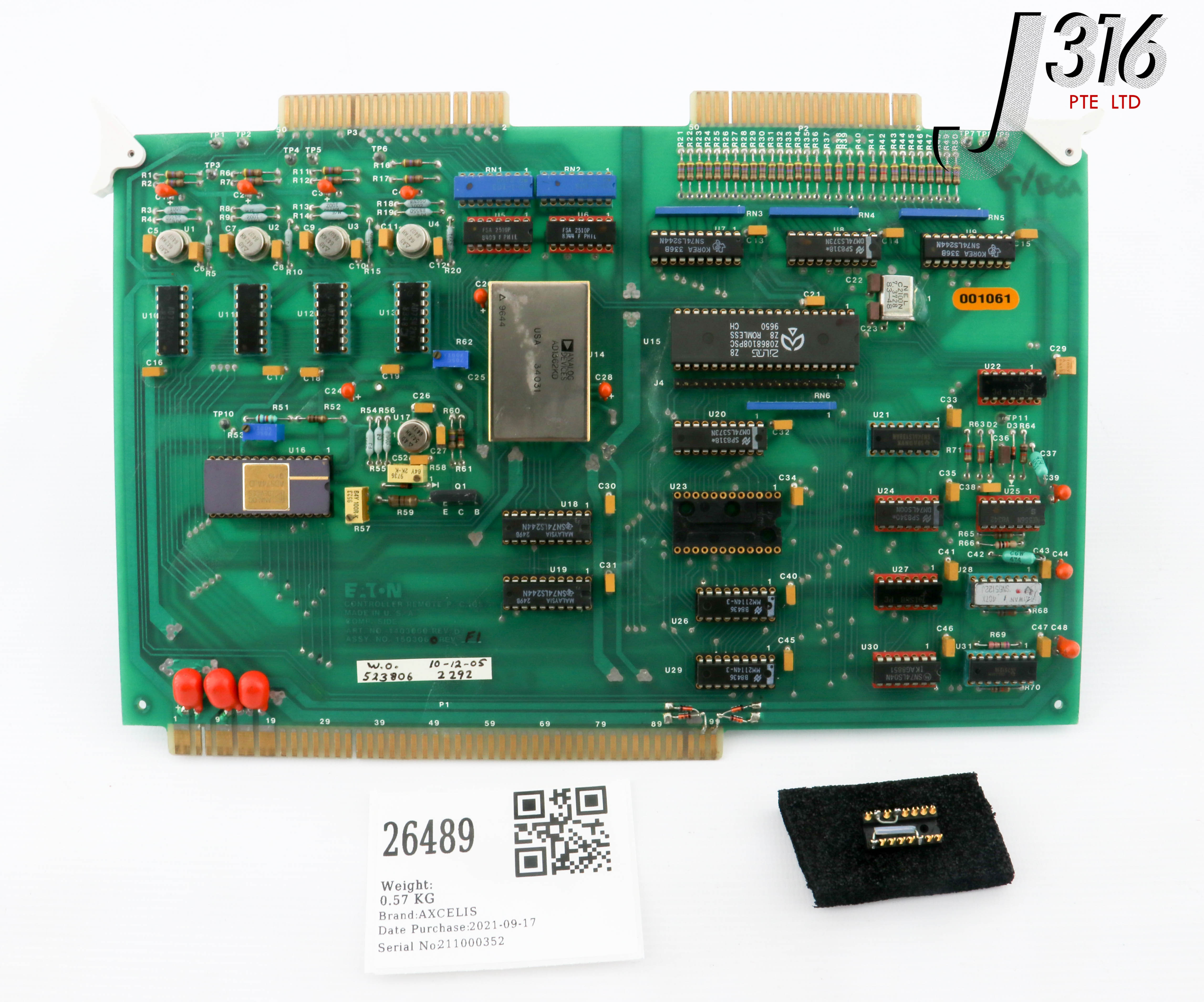 26489 AXCELIS PCB, EATON CONTROLLER REMOTE P.C. B OARD, 1503060 (PARTS) 1503060R