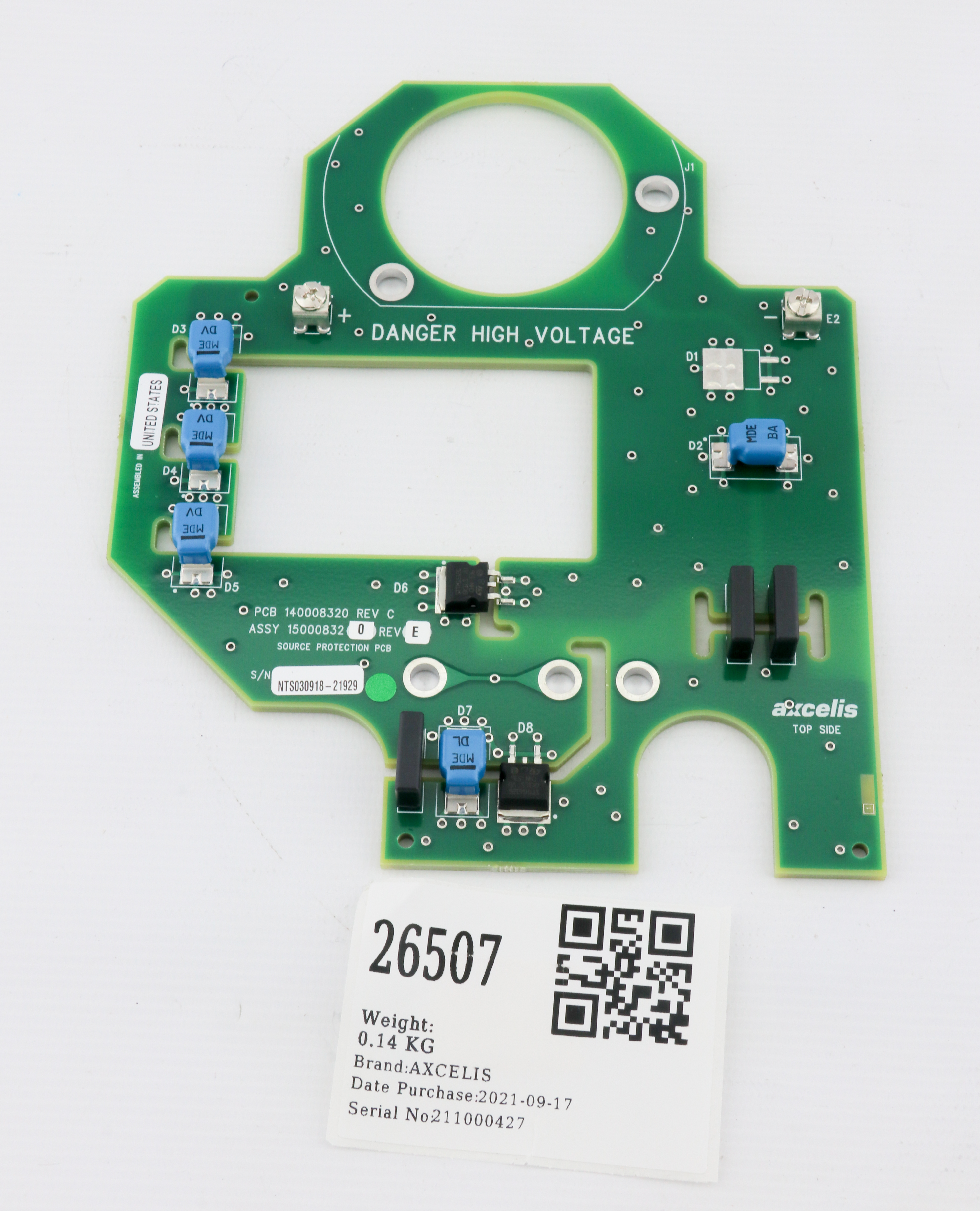 26507 AXCELIS PCB, SOURCE PROTECTION BOARD, 140008320 150008320