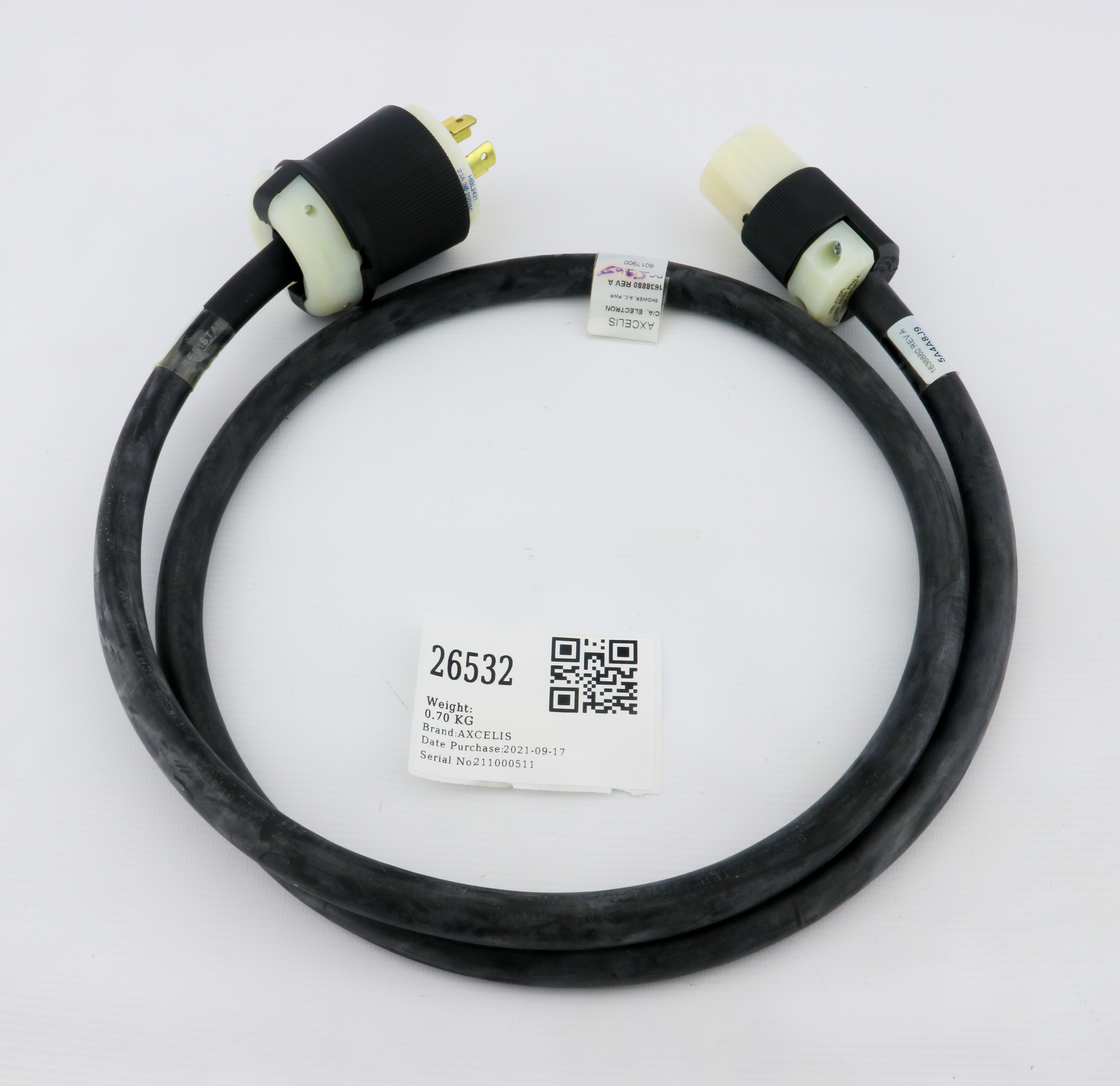 26532 AXCELIS CABLE, ELECTRON SHWR AC PWR, 155CM 1638880