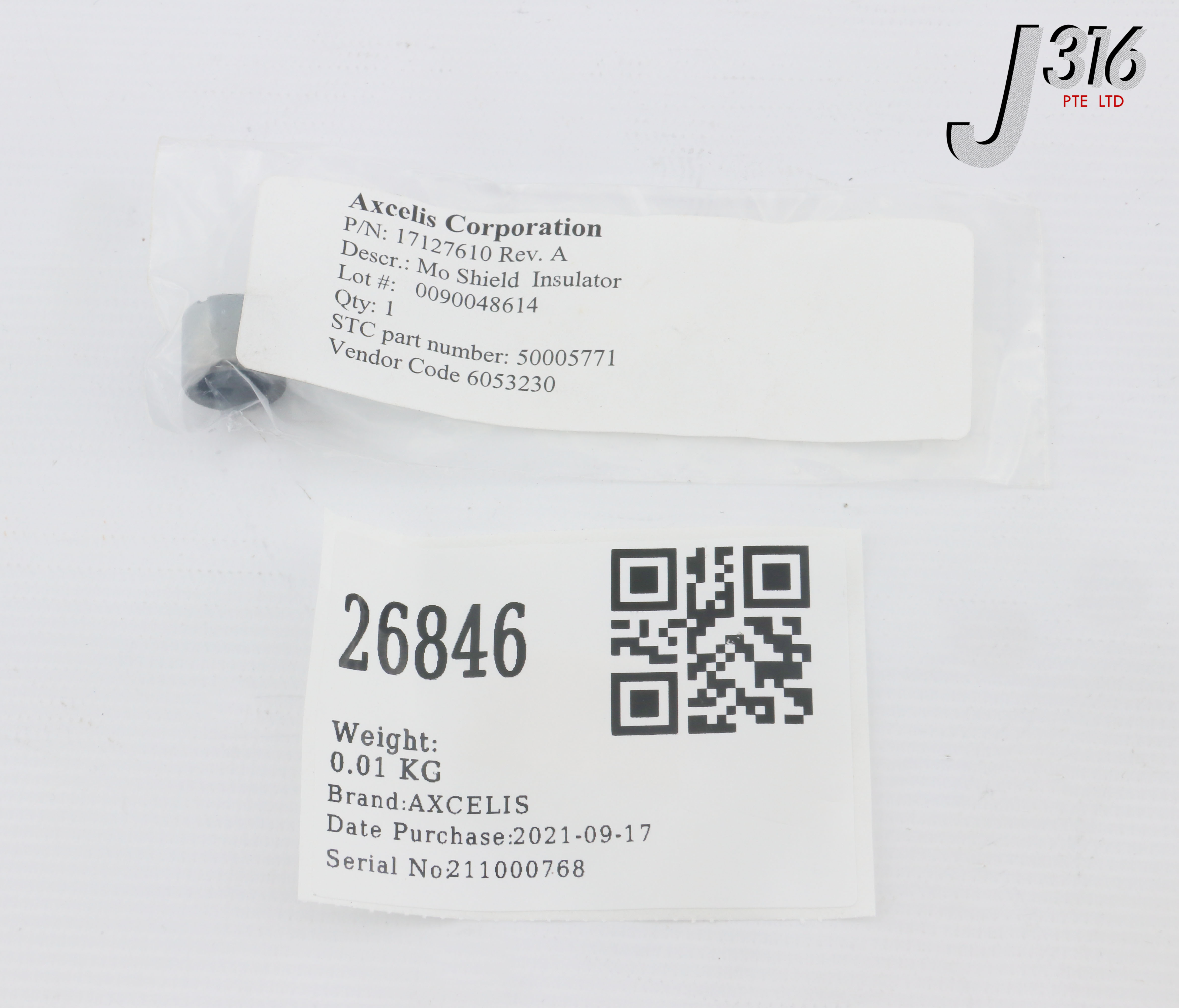 26846 AXCELIS MO SHIELD INSULATOR 17127610
