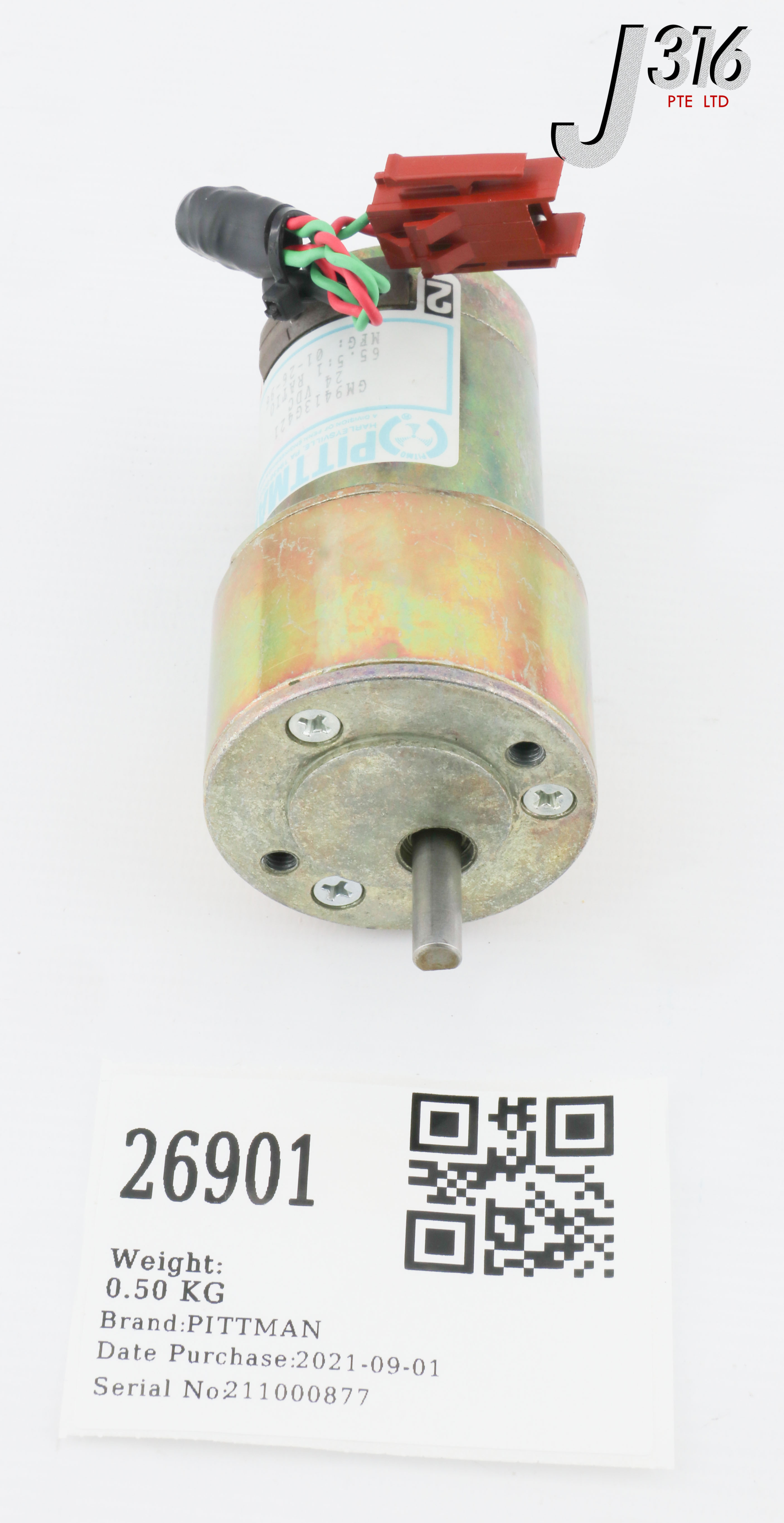 26901 PITTMAN GEARMOTOR, 24VDC, RATIO 65.5:1 GM9413G421