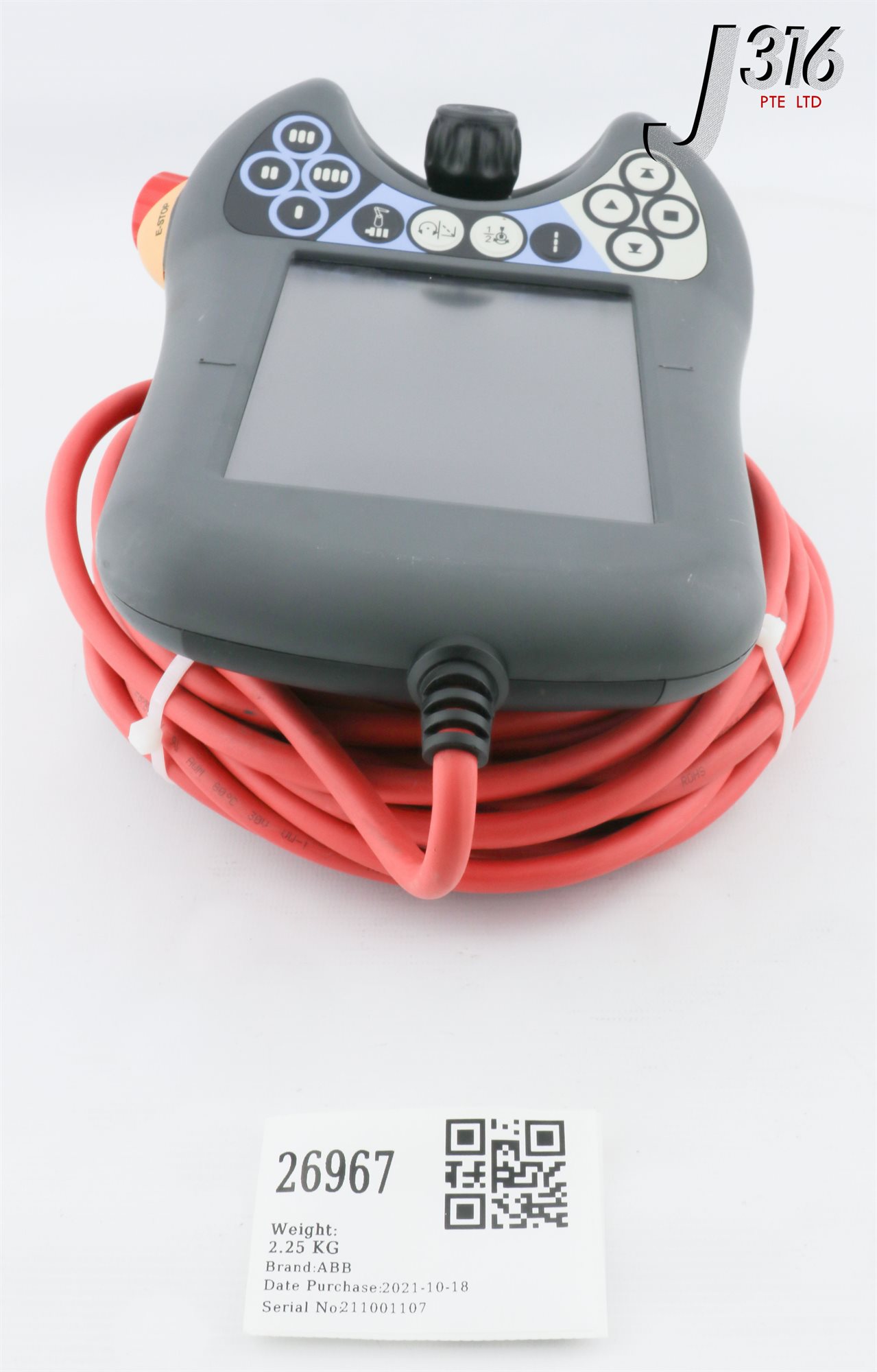 thumbnail image 2 of Protective Plastic Case For IRC5 DSQC 679 Robot Teach Pendant – 3HAC028357-001 – Tachipano 2 of 3