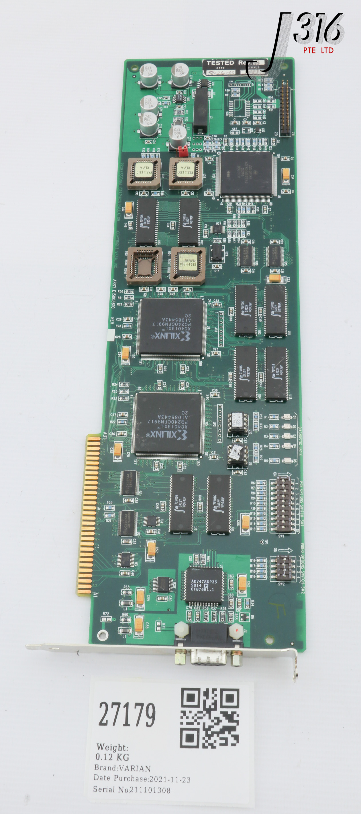 27179 VARIAN PCB, PROFESSIONAL GRAPHICS EMULATOR E15005610