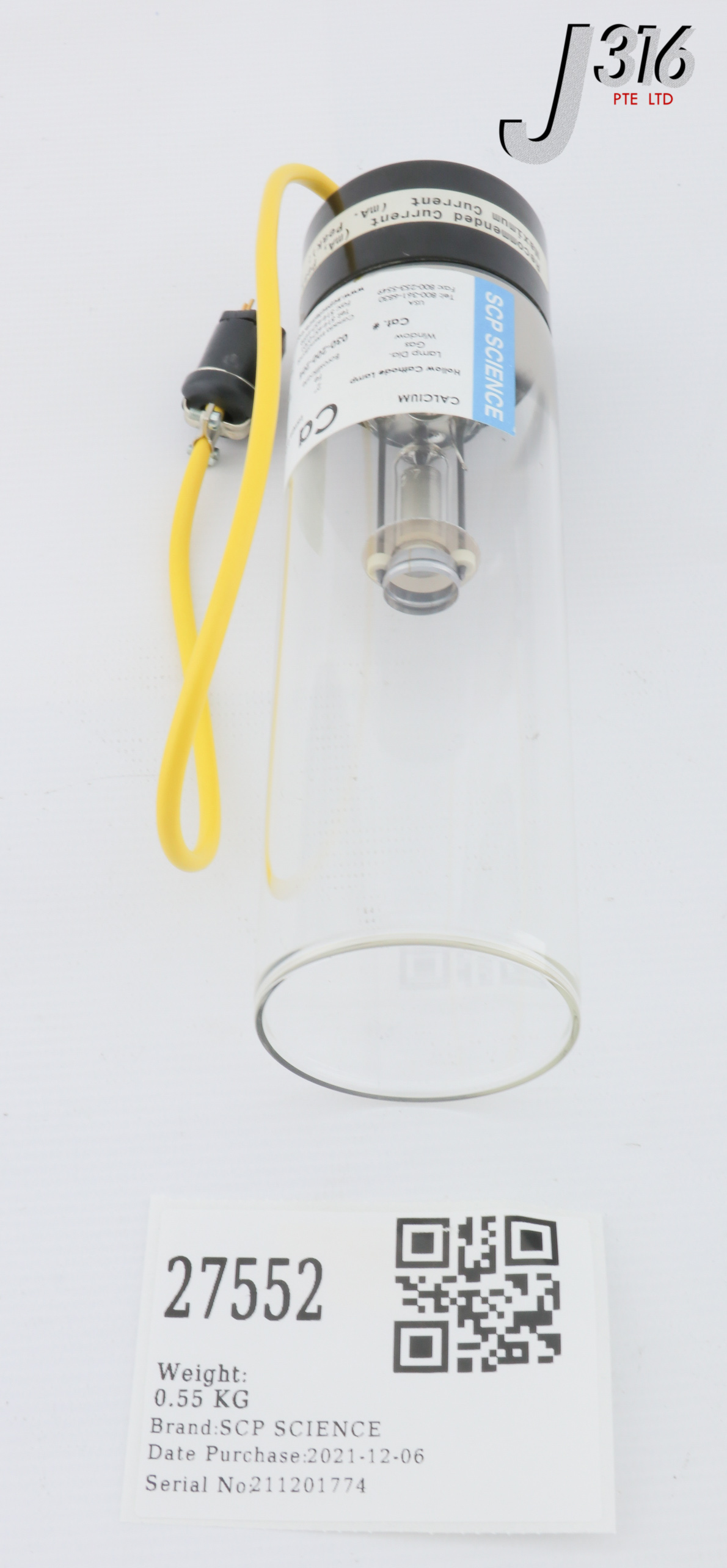 27552 SCP SCIENCE HOLLOW CATHODE LAMP, CALCIUM, 0517-42280 030-200-204