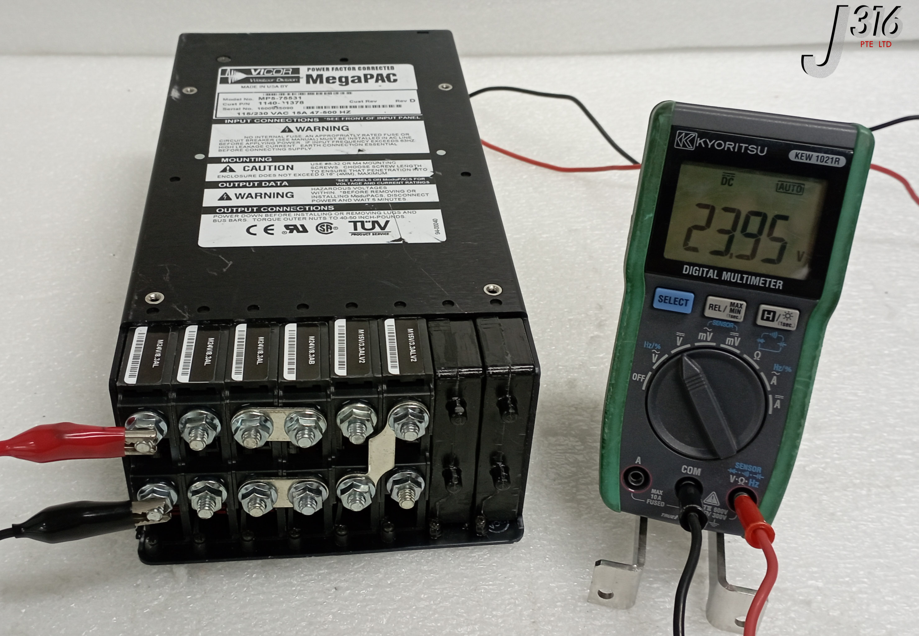 28063 VICOR POWER SUPPLY, MEGAPAC, 15A 47-500HZ, 1140-01378 MP5-75531