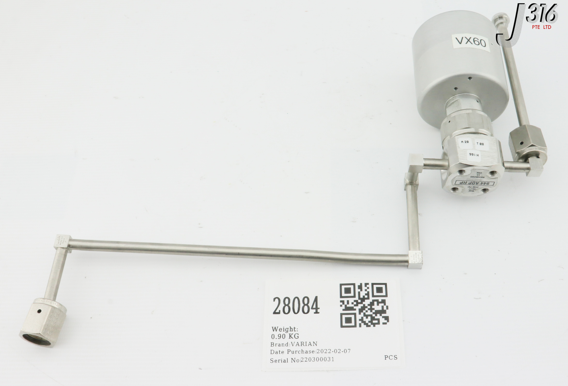 28084 VARIAN MANIFOLD VALVE ASSY E17145120
