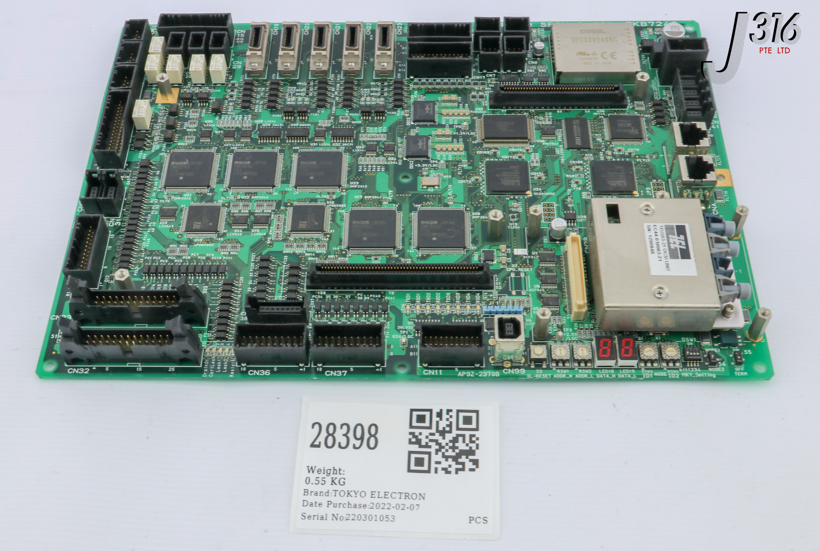 28398 TOKYO ELECTRON PCB, BOARD, IO SPIN-G TKB7240