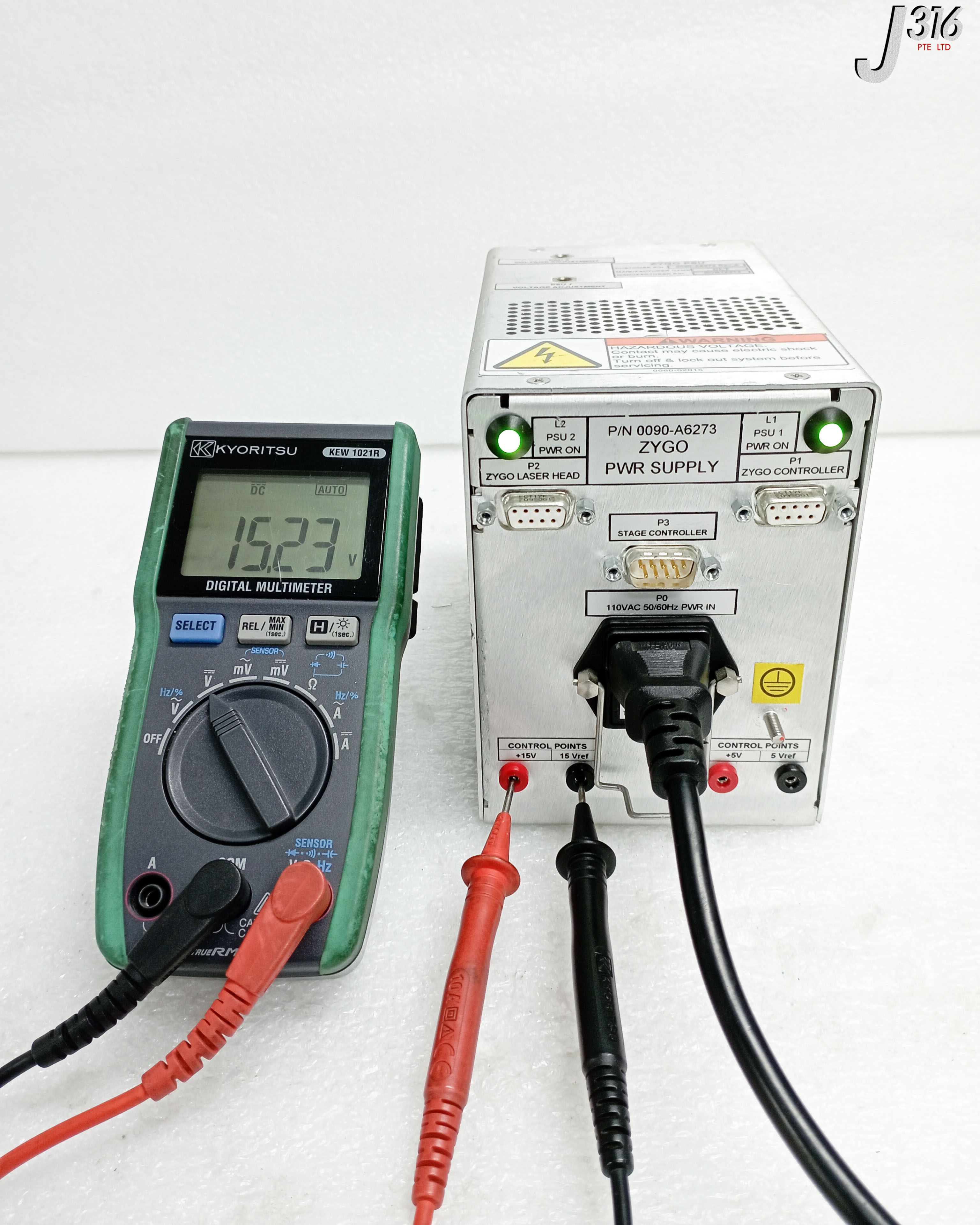 28456 APPLIED MATERIALS ZYGO LASER POWER SUPPLY, KVR15214 0090-A6273