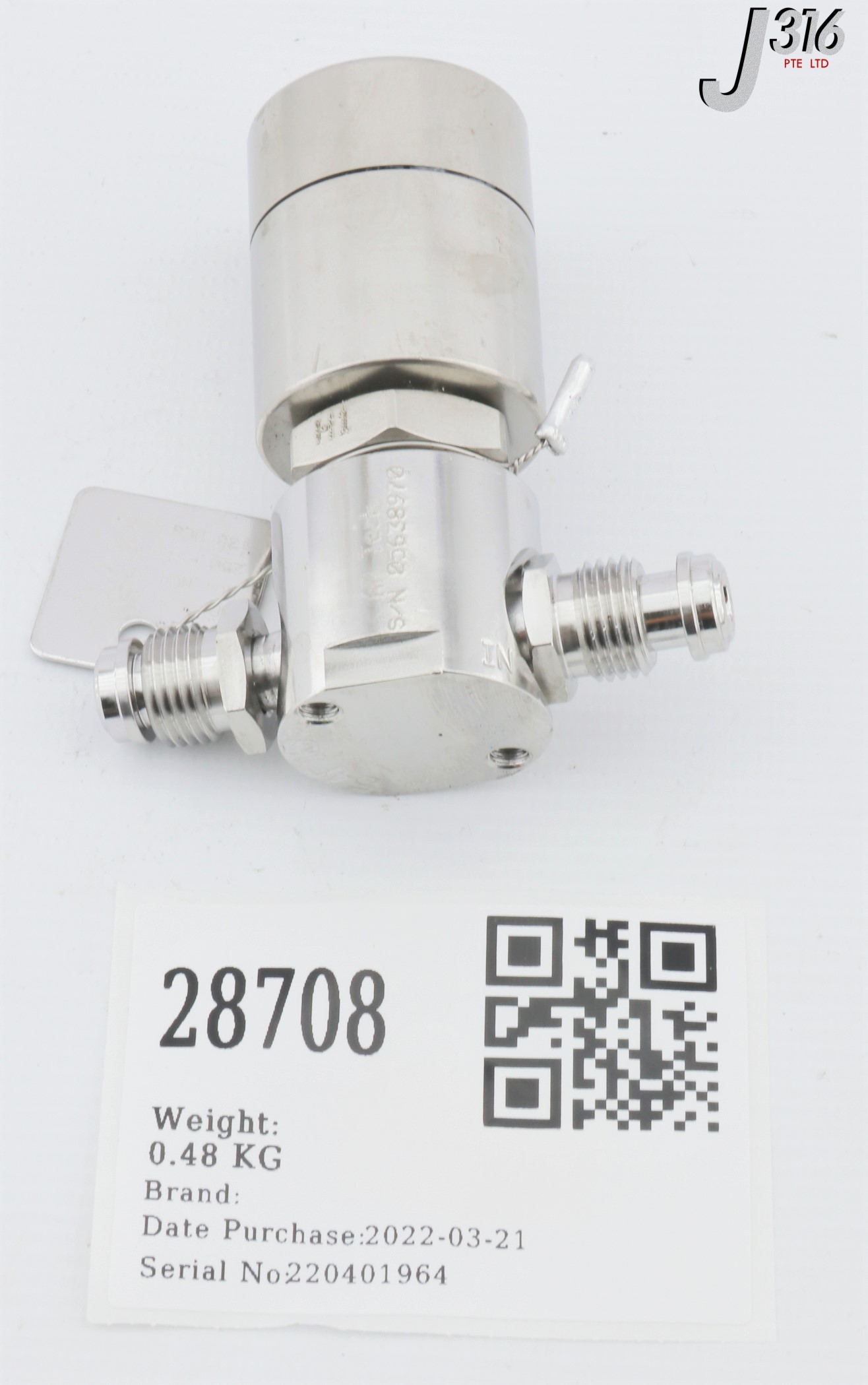 28708 AP TECH DIAPHRAGM VALVE, 250 PSIG MAX AP4550H 2PW MV4 MV4 PF H1