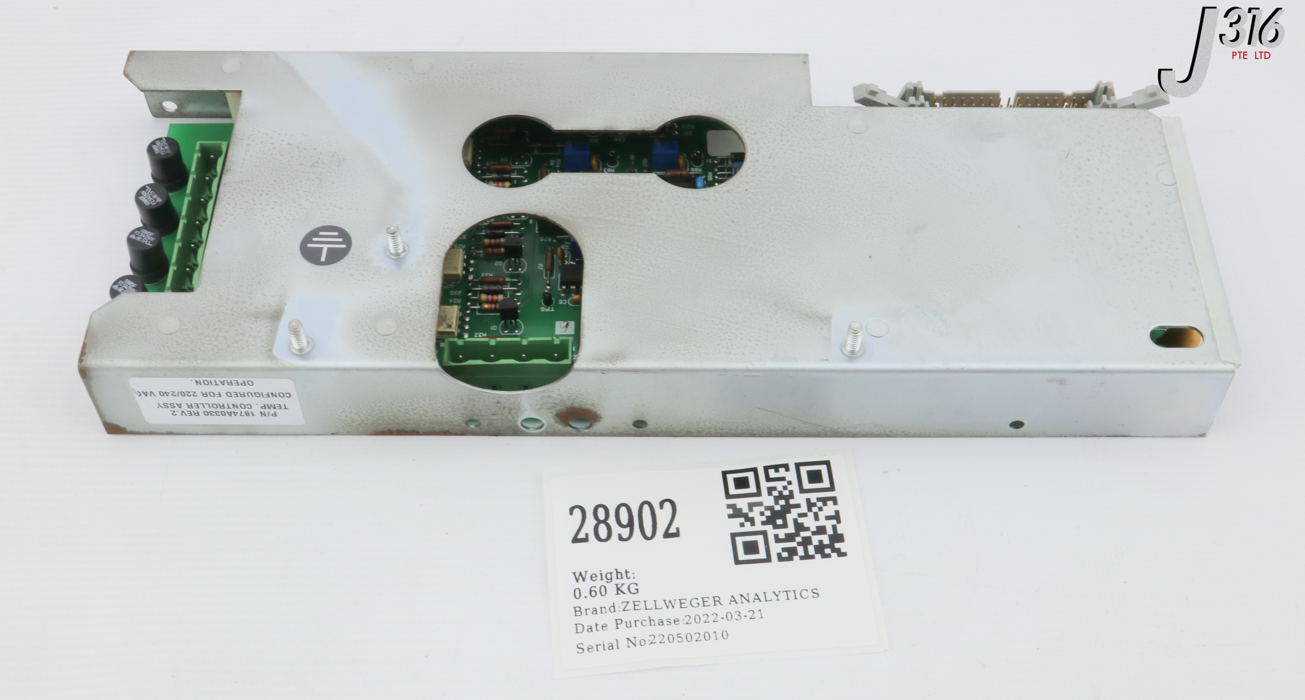 28902 ZELLWEGER ANALYTICS PCB, TEMP. CONTROLLER ASSY, 1874A0158, 1874A0229, 220/240VAC (PARTS) 1874A0330