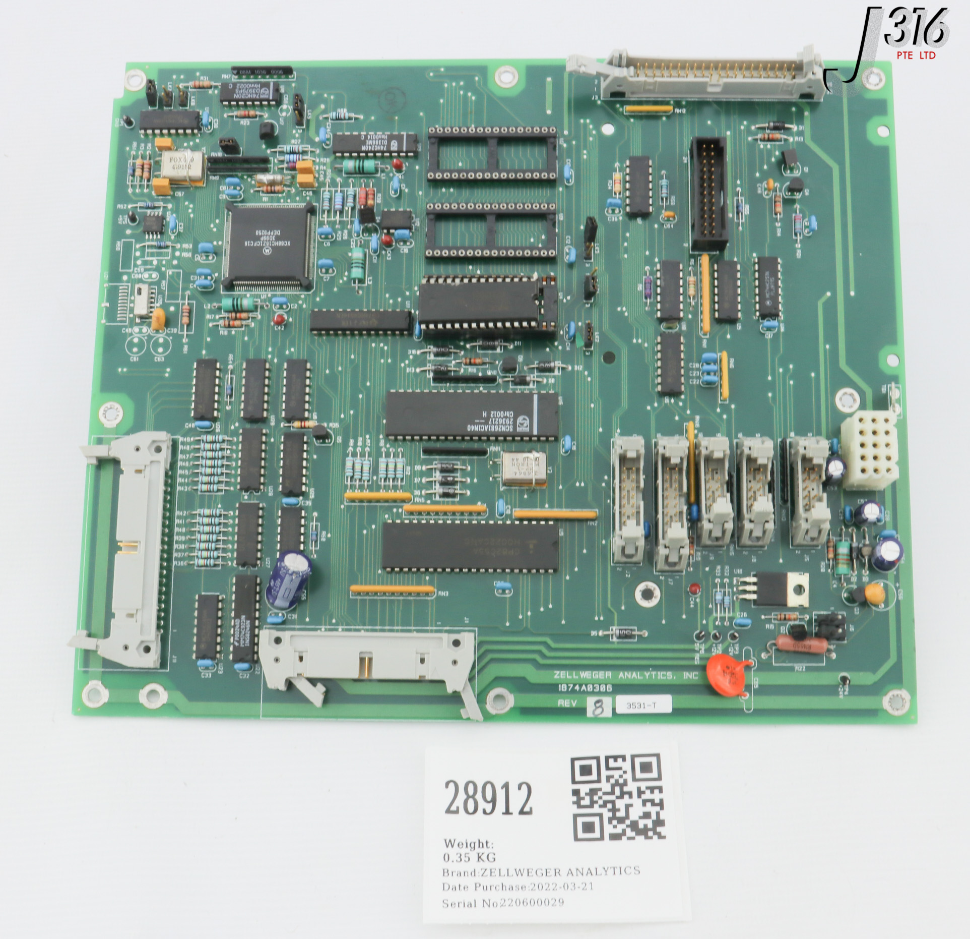 28912 ZELLWEGER ANALYTICS PCB ASSY (PARTS) 1874A0306