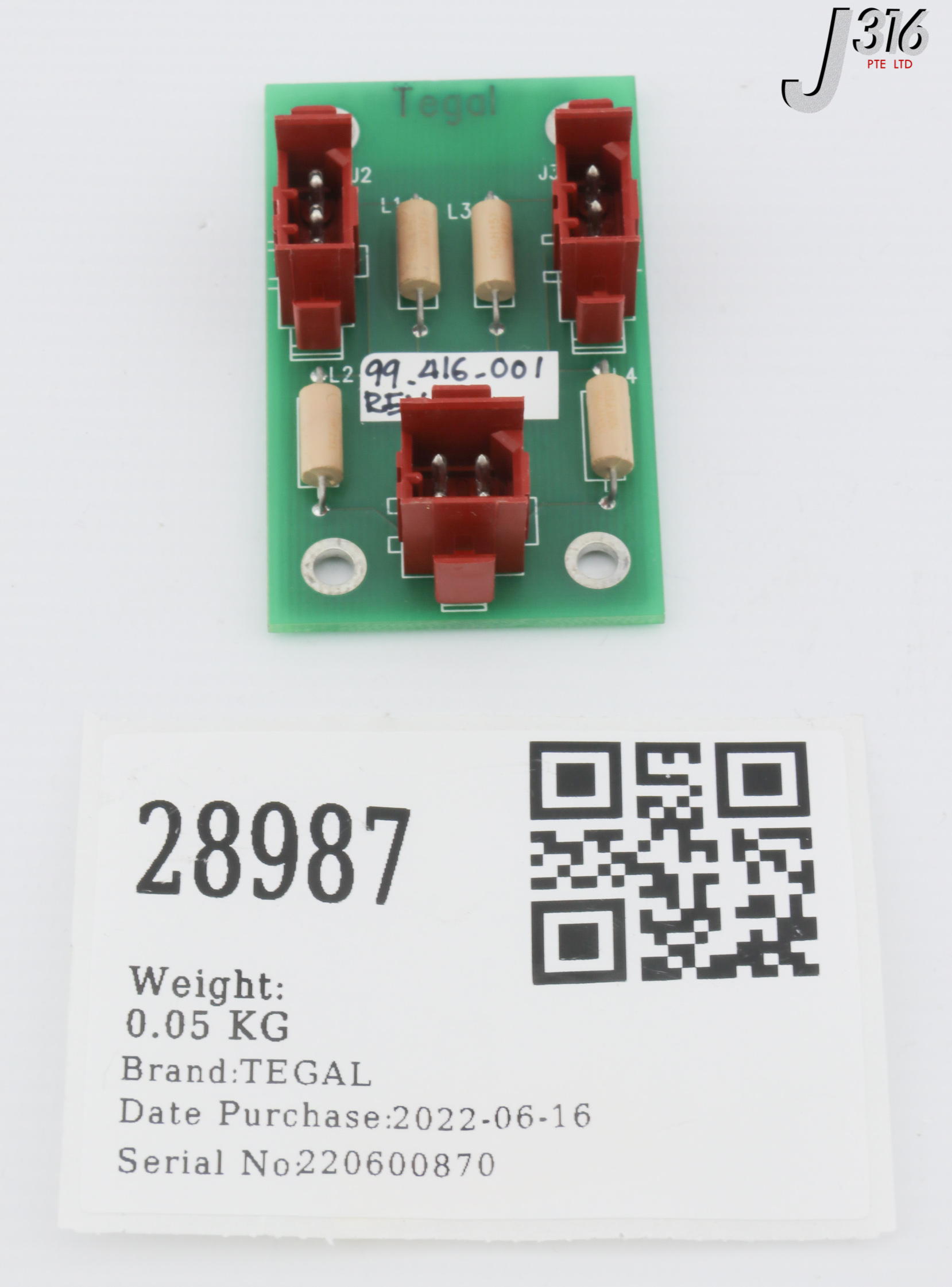 28987 TEGAL PCB ASSY 99-416-001