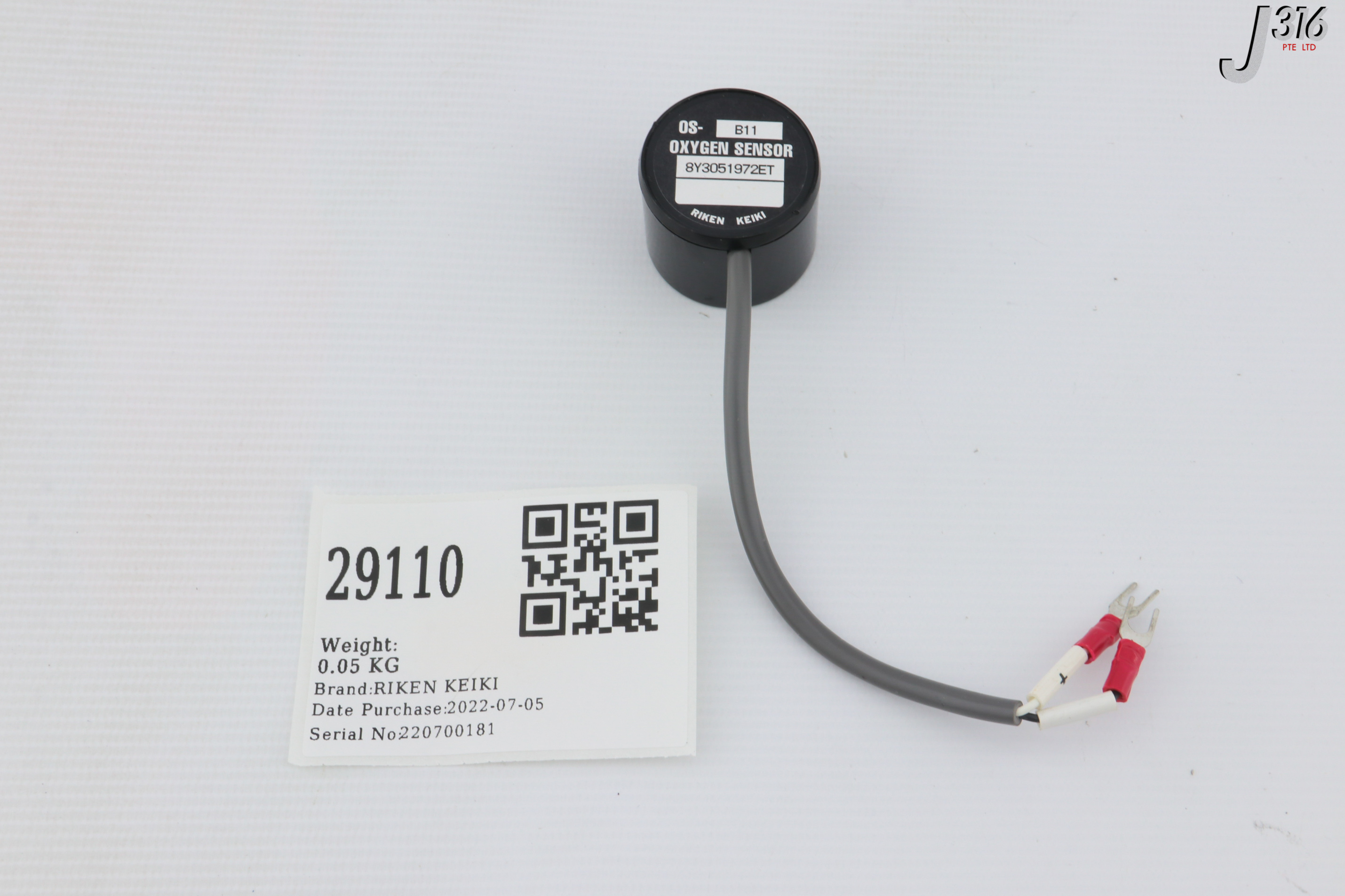 29110 RIKEN KEIKI OXYGEN SENSOR, 8Y3051972ET OS-B11