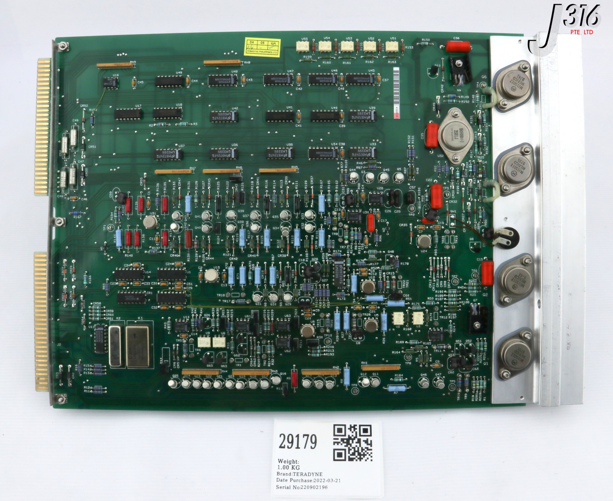 29179 TERADYNE PCB, V/I SOURCE OUTPUT BOARD, P/N: 879-203-00 AD203