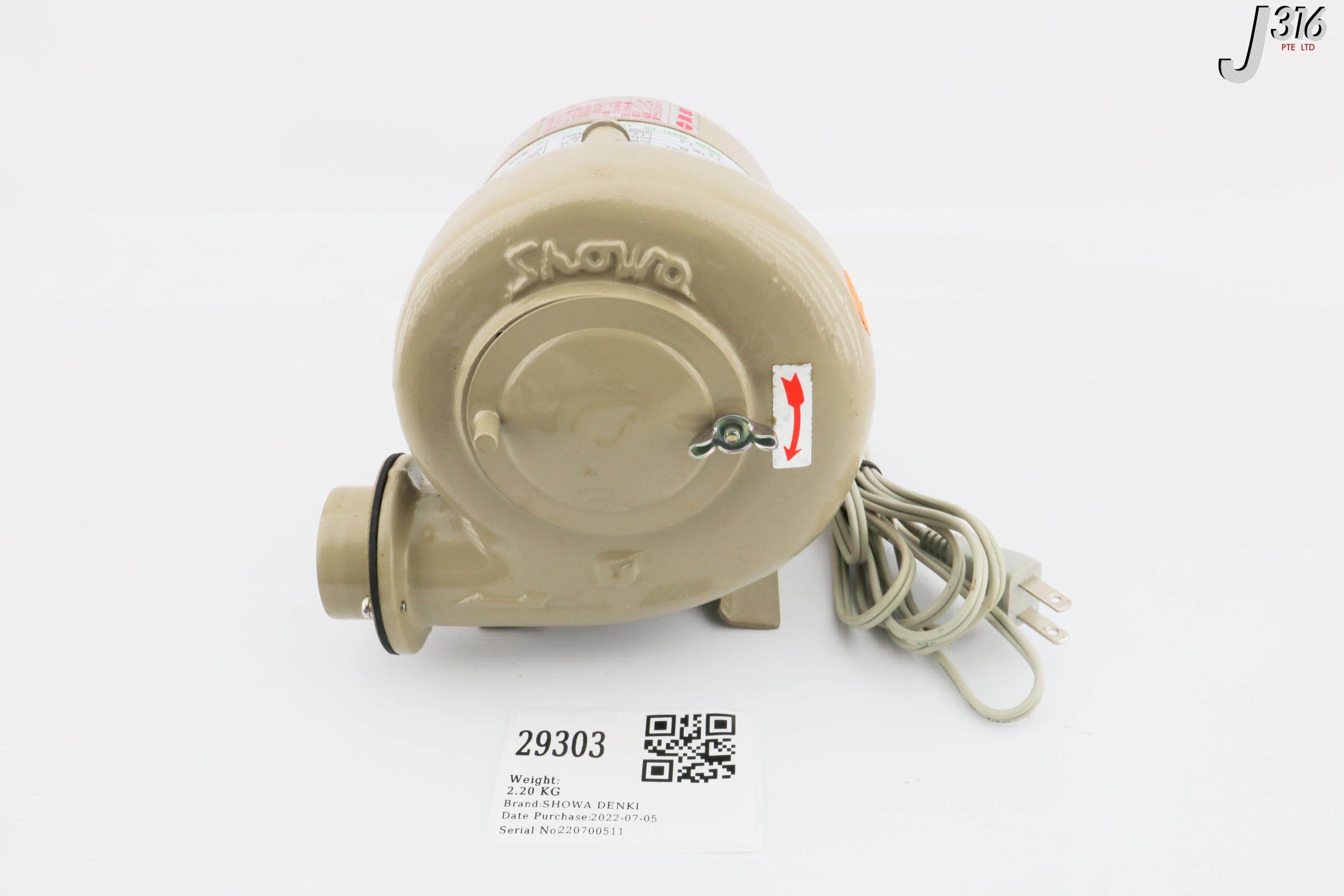 29303 SHOWA DENKI ELECTRIC BLOWER SF-38-L3A3