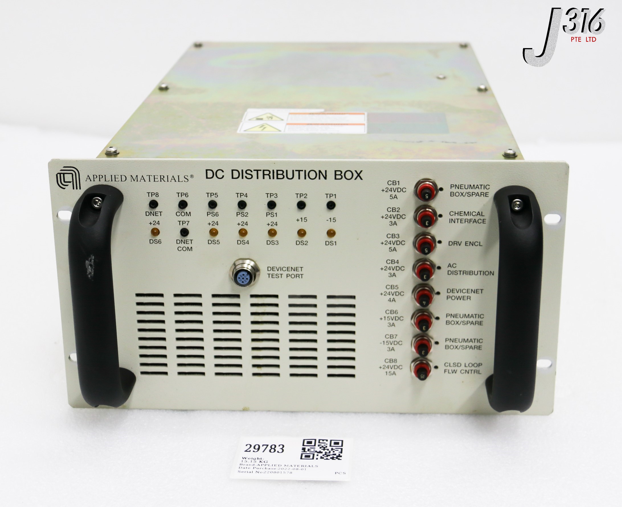 29783 APPLIED MATERIALS ASSY, DC PS DISTRIBUTION, DESICA CLEANER 0010-23917