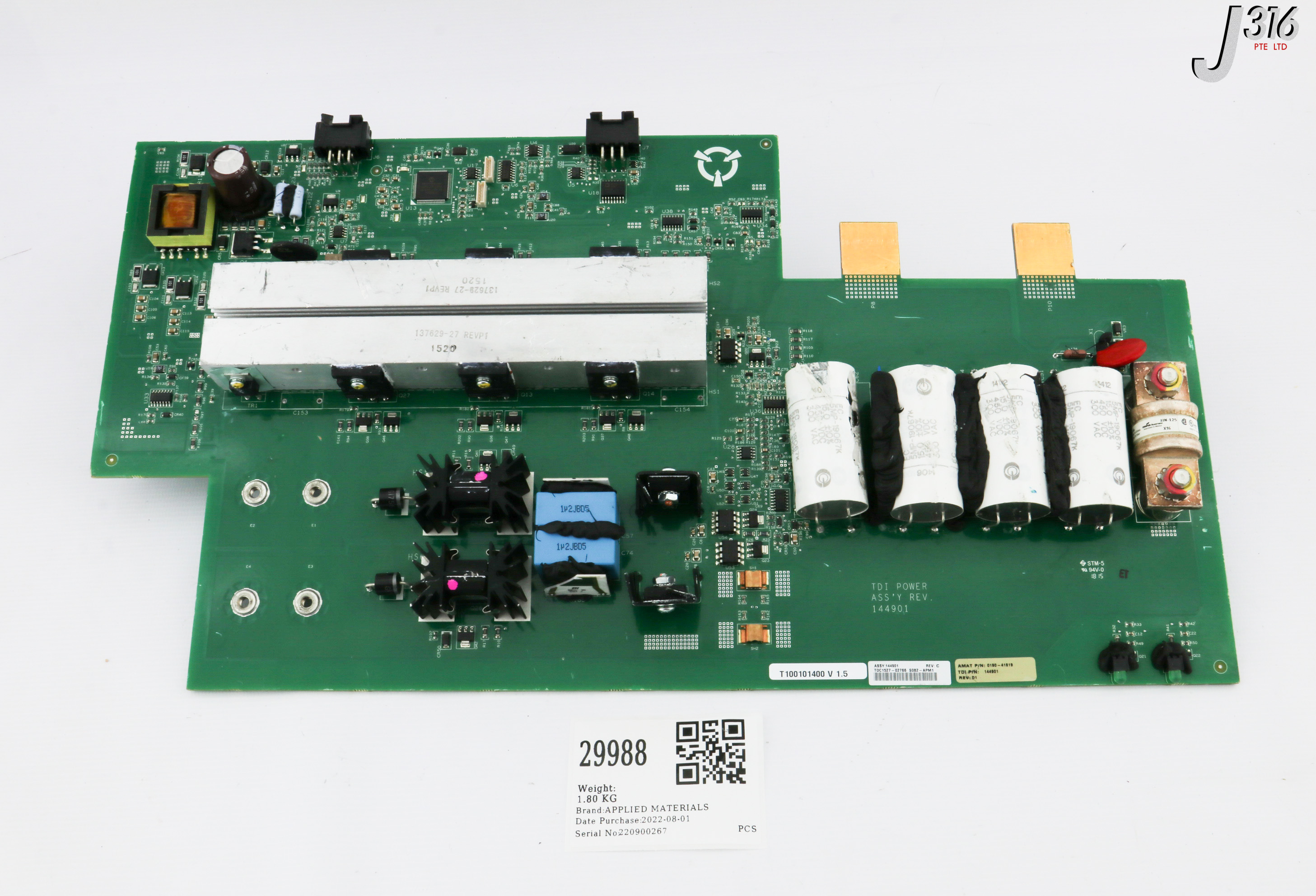 29988 APPLIED MATERIALS PCB ASSY, TDI POWER, 144901 (PARTS) 0190-41619