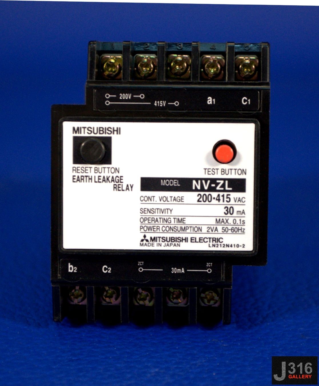 3074 MITSUBISHI EARTH LEAKAGE RELAY NV-ZL
