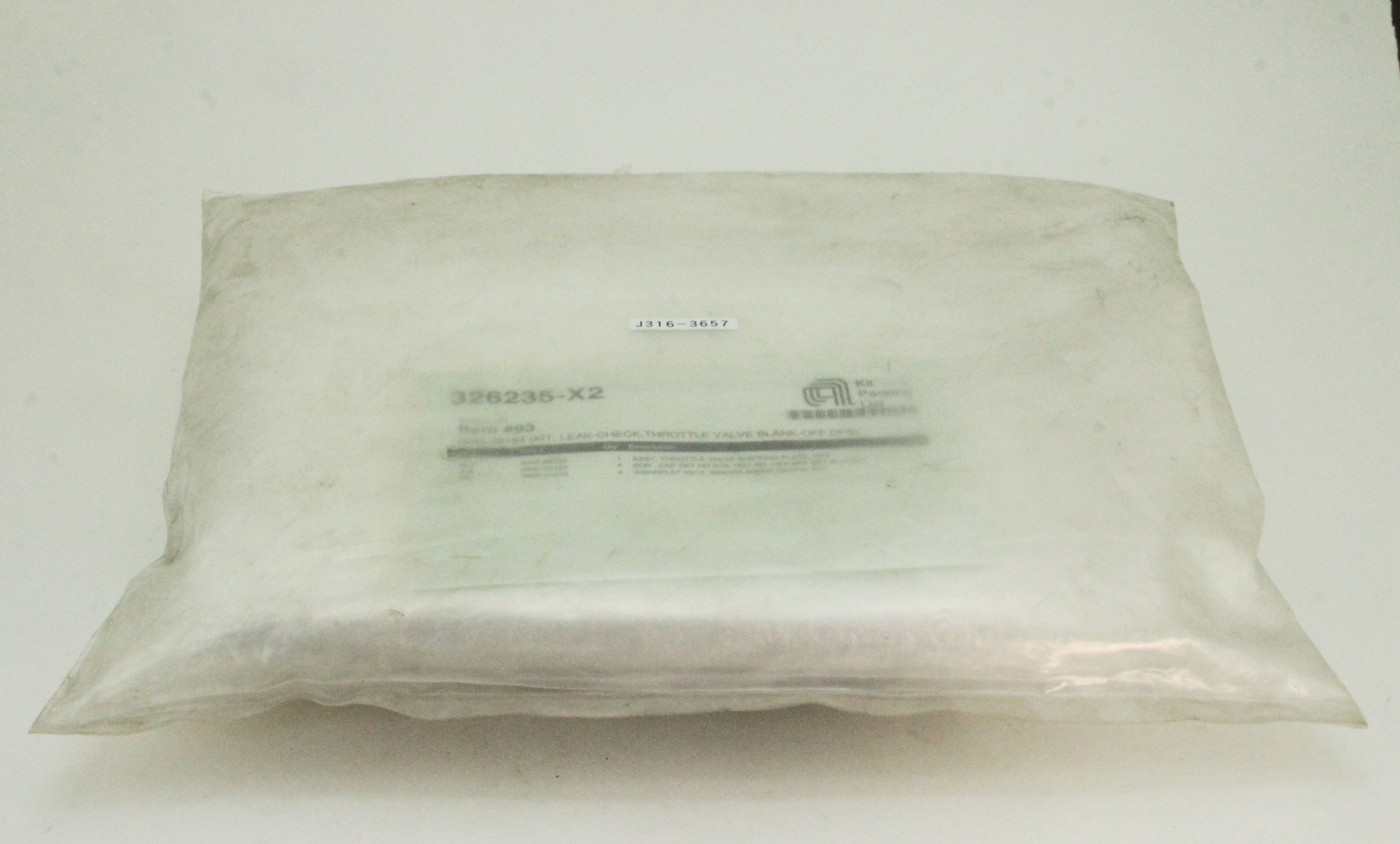 3657 APPLIED MATERIALS KIT LEAKCHECK THROTTLE VALVE BLANKOFF DPS (NEW) 0242-38184