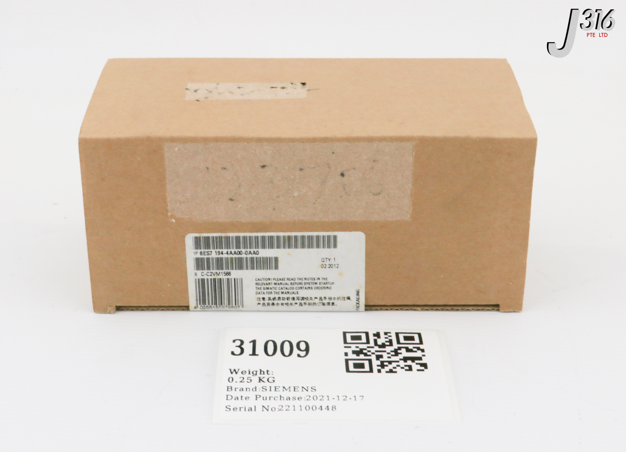 31009 SIEMENS CONNECTION MODULE, CM IM DP ECOFAST CU, SIMATIC ET 200PRO (NEW) 6ES7 194-4AA00-0AA0