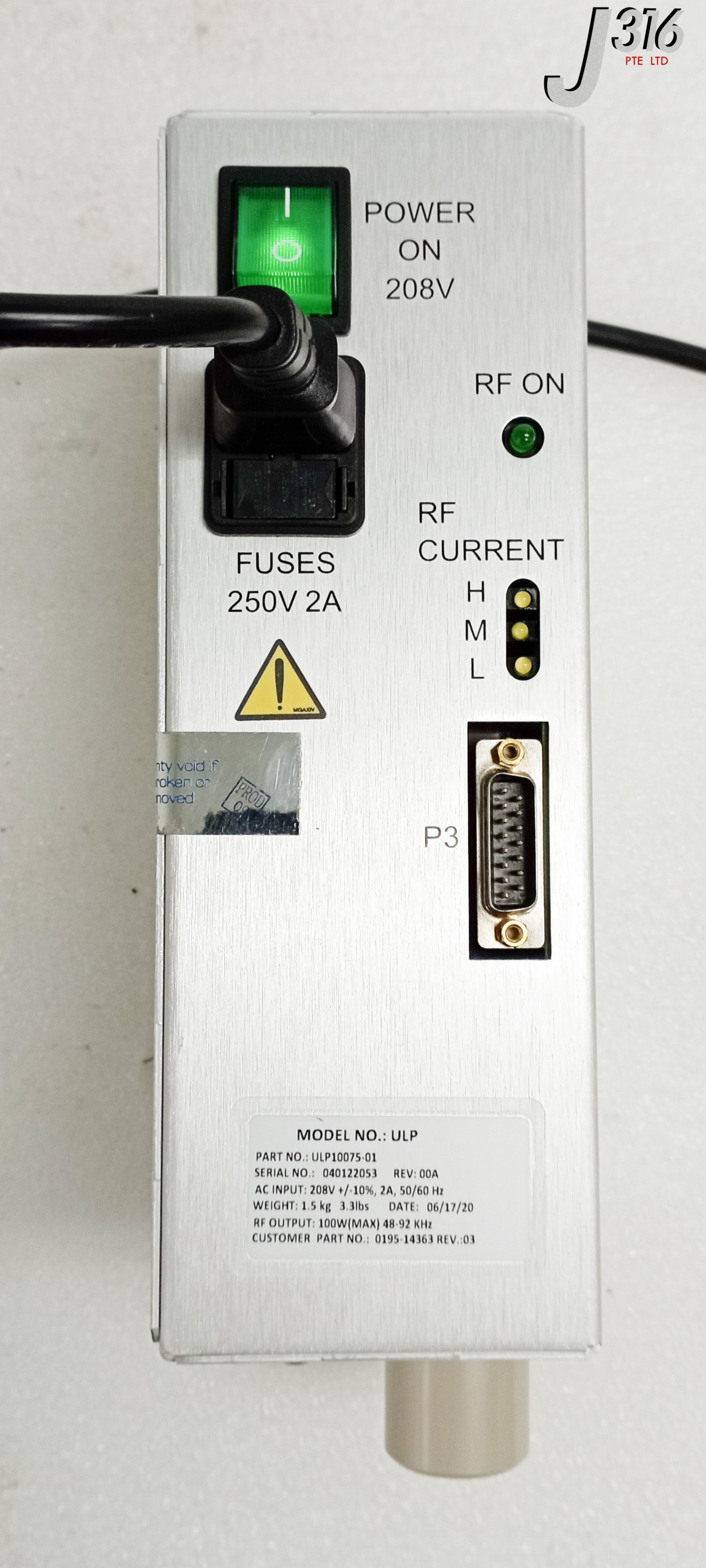 31114 APPLIED MATERIALS RF MATCH, ULP10075-01 0195-14363