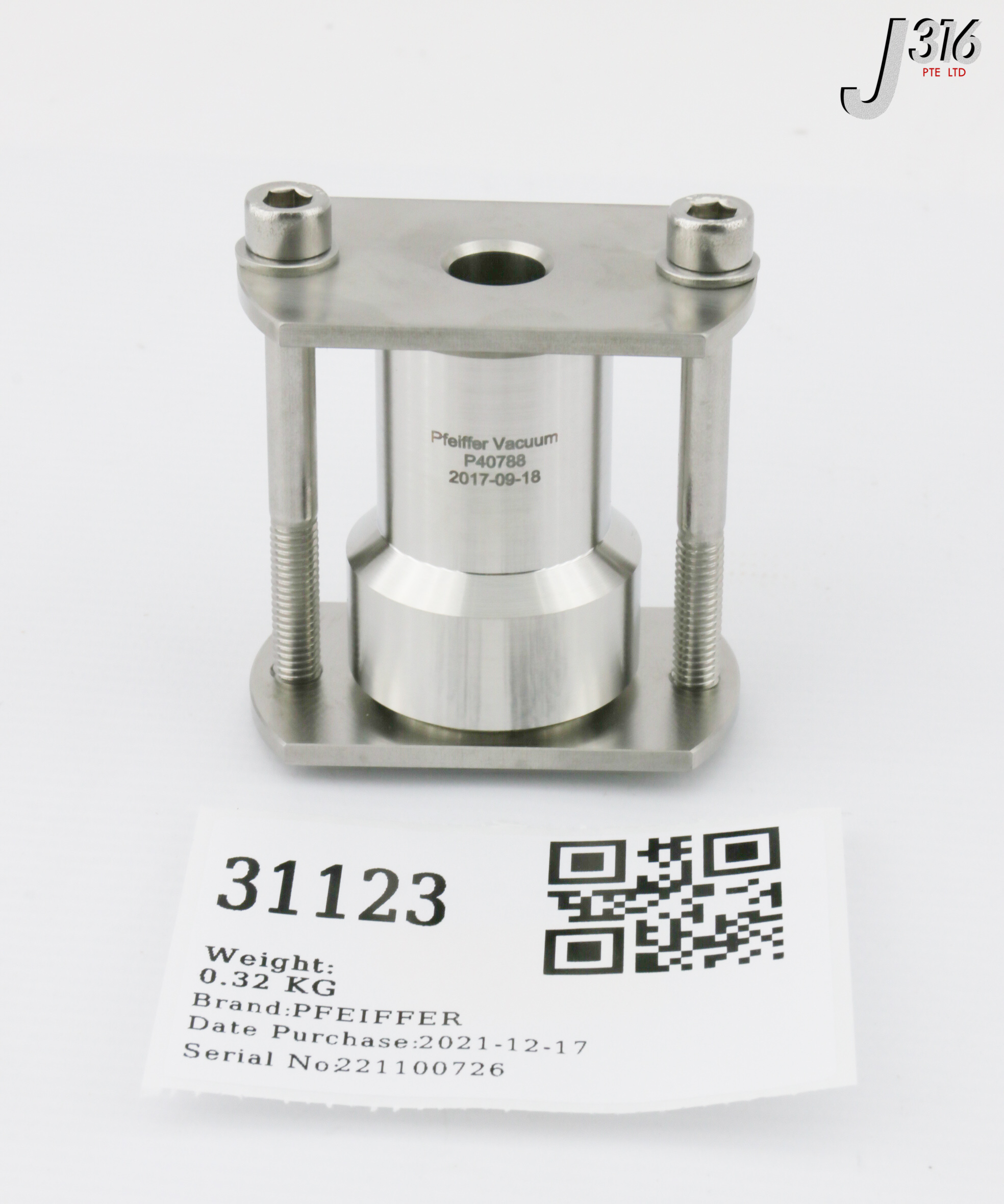 31123 PFEIFFER VACUUM FLANGE (NEW) P40788