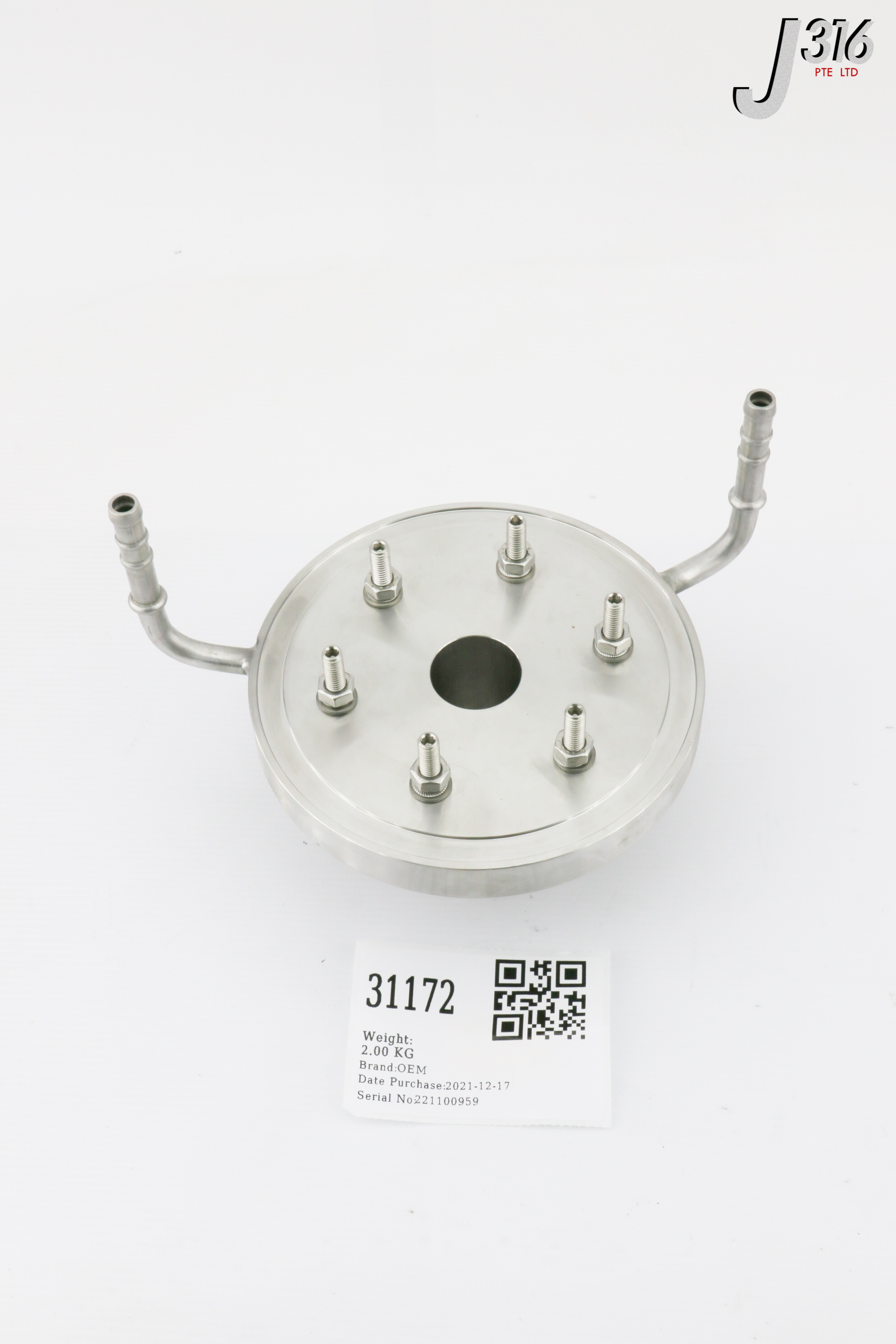 31172 OEM FLANGE ASSEMBLY FOR MW FEEDTHROUGH DN 10 (NEW) 10016620-05 76634