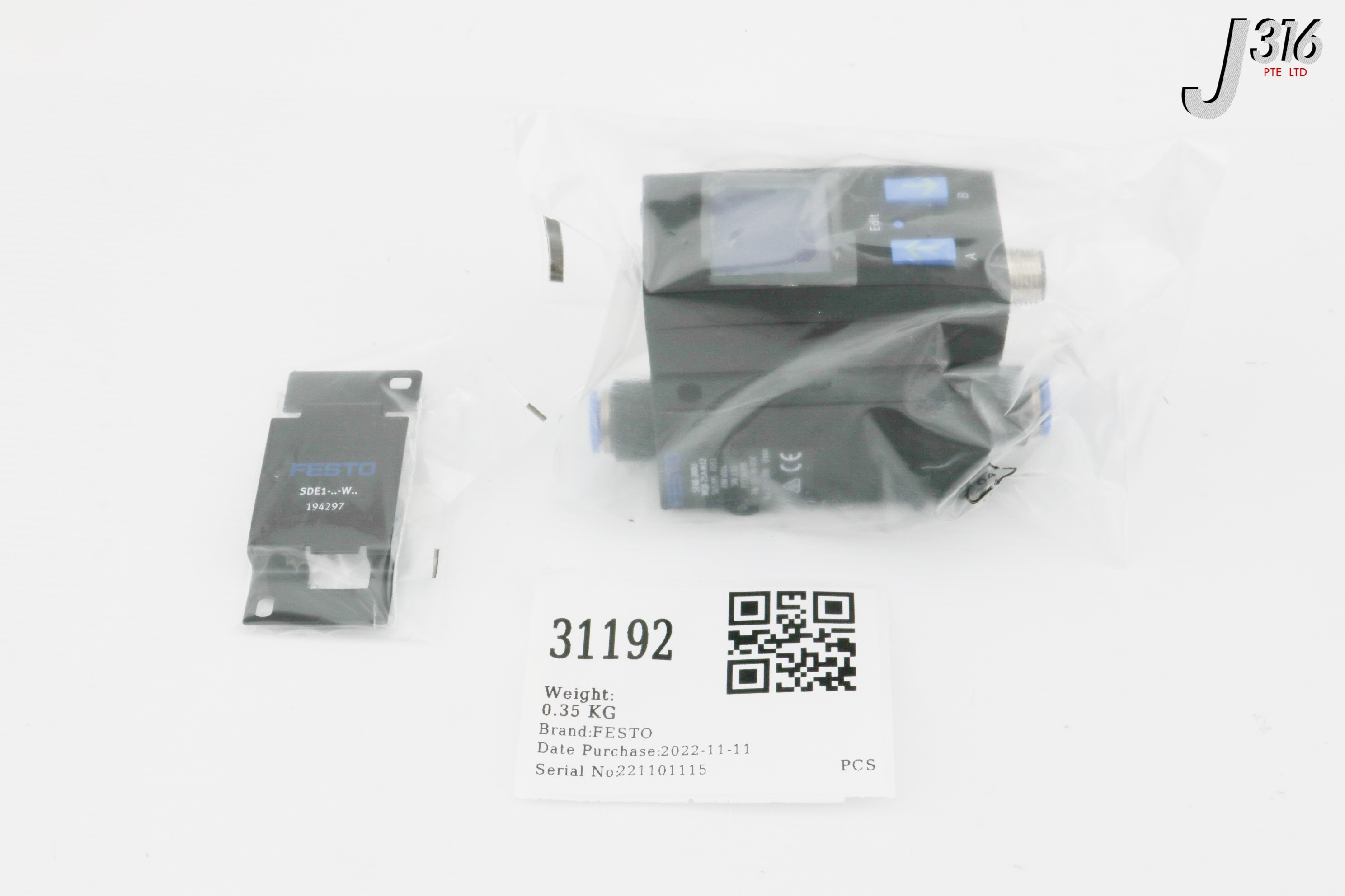 31192 FESTO FLOW SENSORS, 565395 (NEW) SFAB-200U-WQ8-2SA-M12