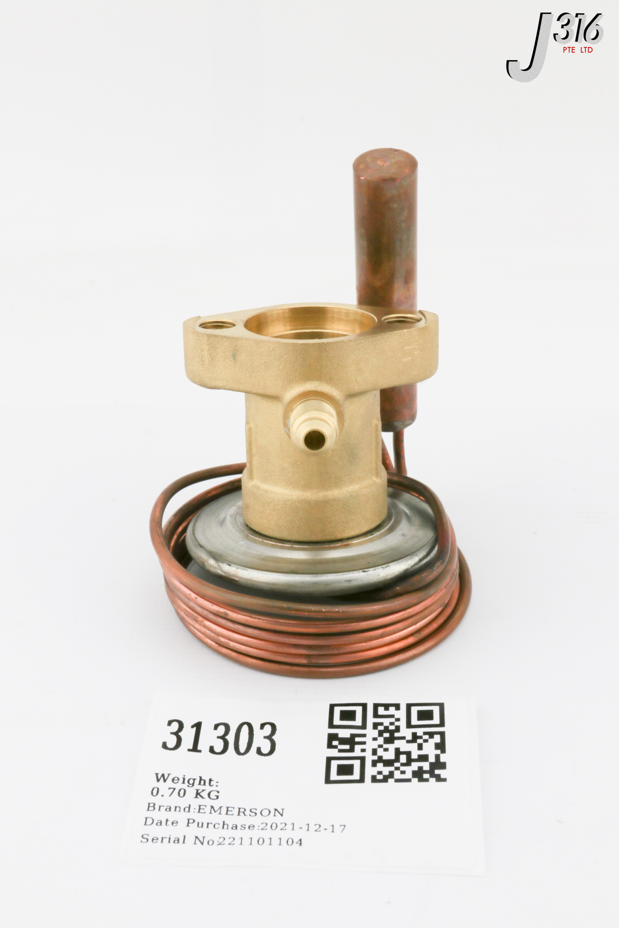 31303 EMERSON EXPANSION VALVE (NEW) XB-1019 NW100-1B