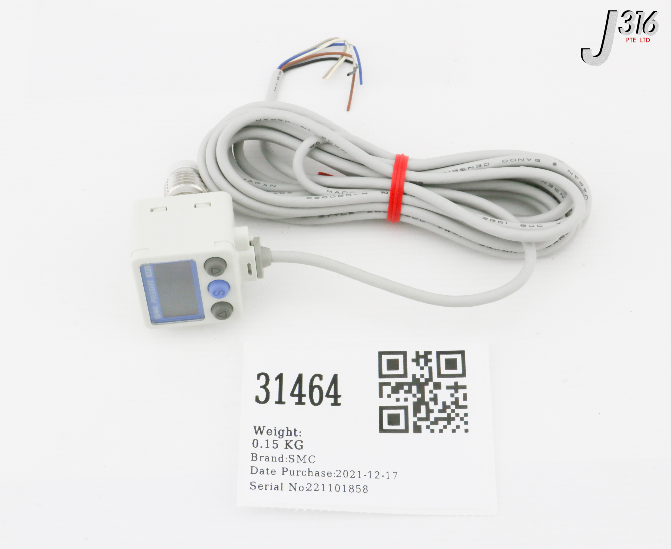 31464 SMC DIGITAL PRESSURE SWITCH, ZSE80F-A2-V (NEW) ZSE80F-A2-V-X501