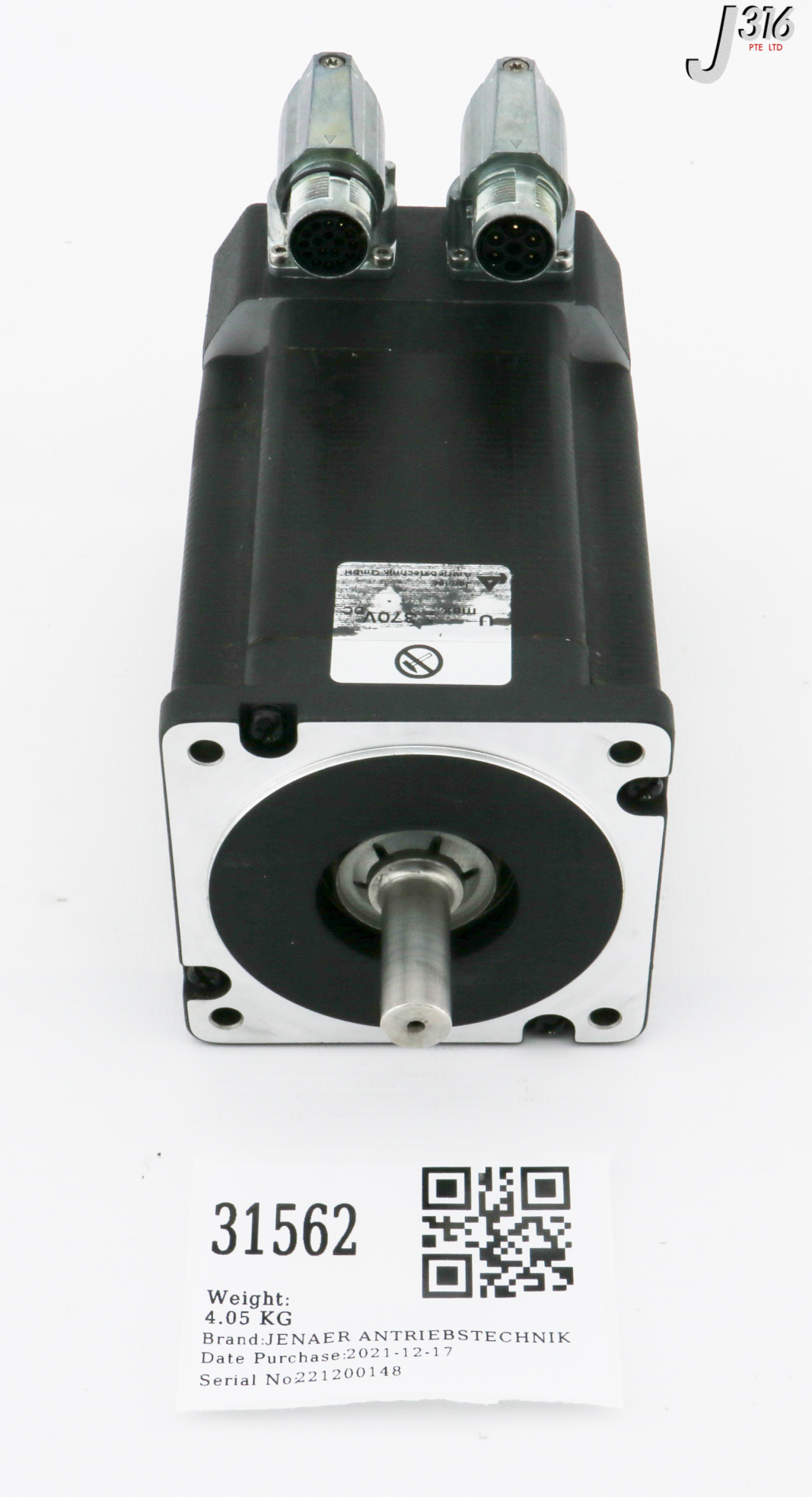 31562 JENAER ANTRIEBSTECHNIK ECOSTEP SERVOMOTOR (NEW) 34S502-0700-D05LD-AA