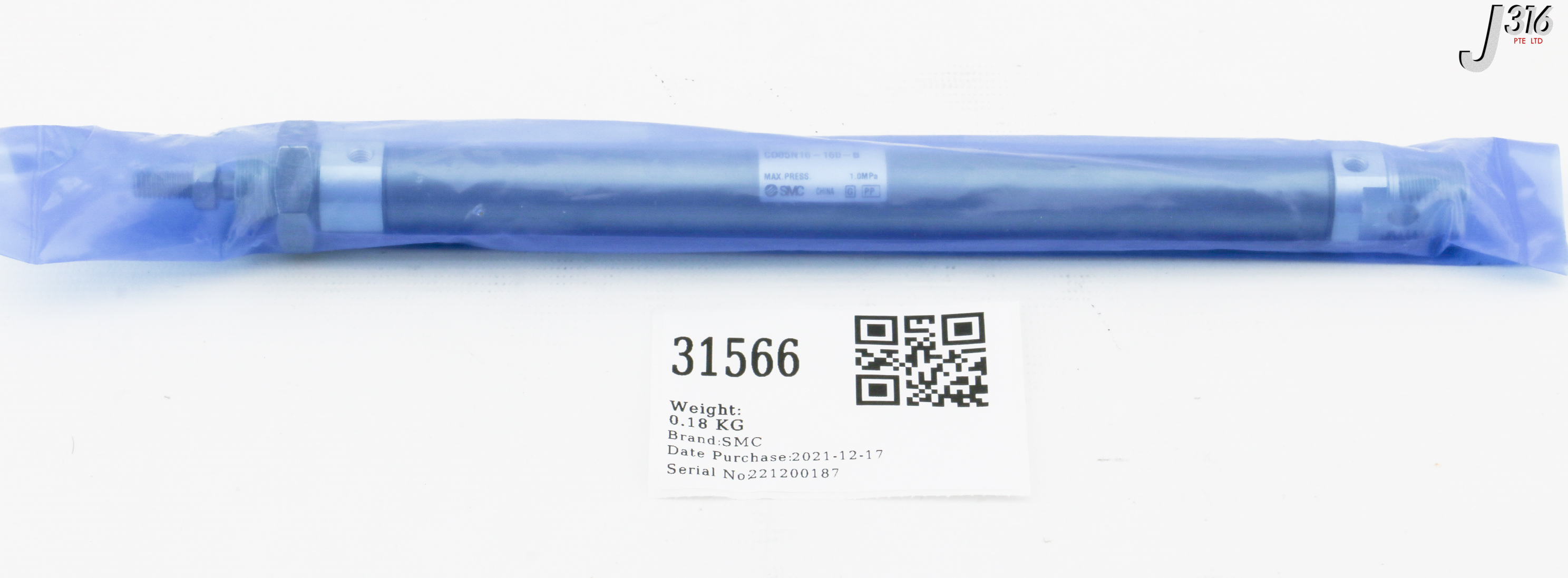 31566 SMC PNEUMATIC CYLINDER (NEW) CD85N16-160-B