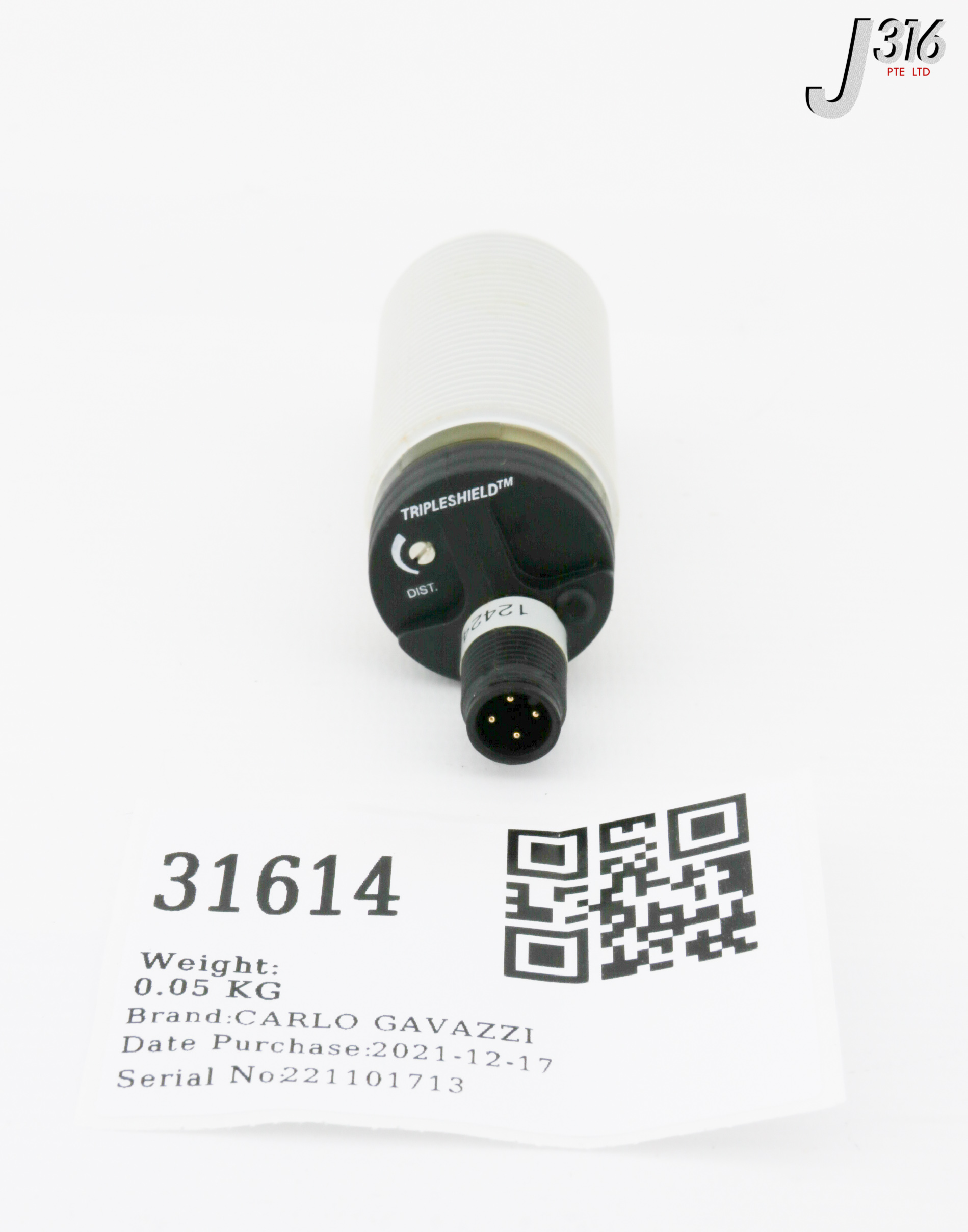 31614 CARLO GAVAZZI CAPACITIVE PROXIMITY SWITCH, TRIPLESHIELD EC3016PPAPL-1