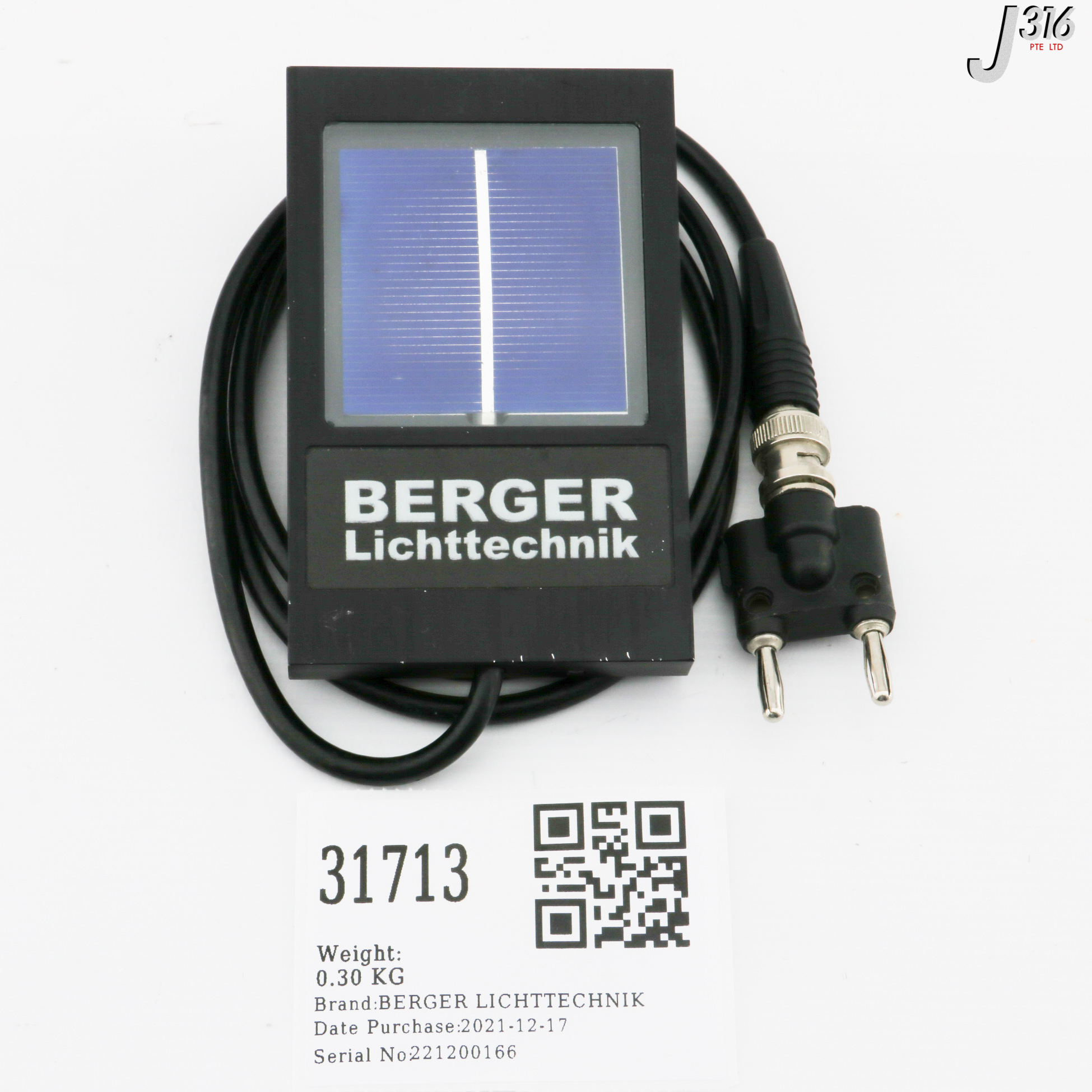 31713 BERGER LICHTTECHNIK TEMPERATURE DETECTOR PANEL PT 100 MARK II