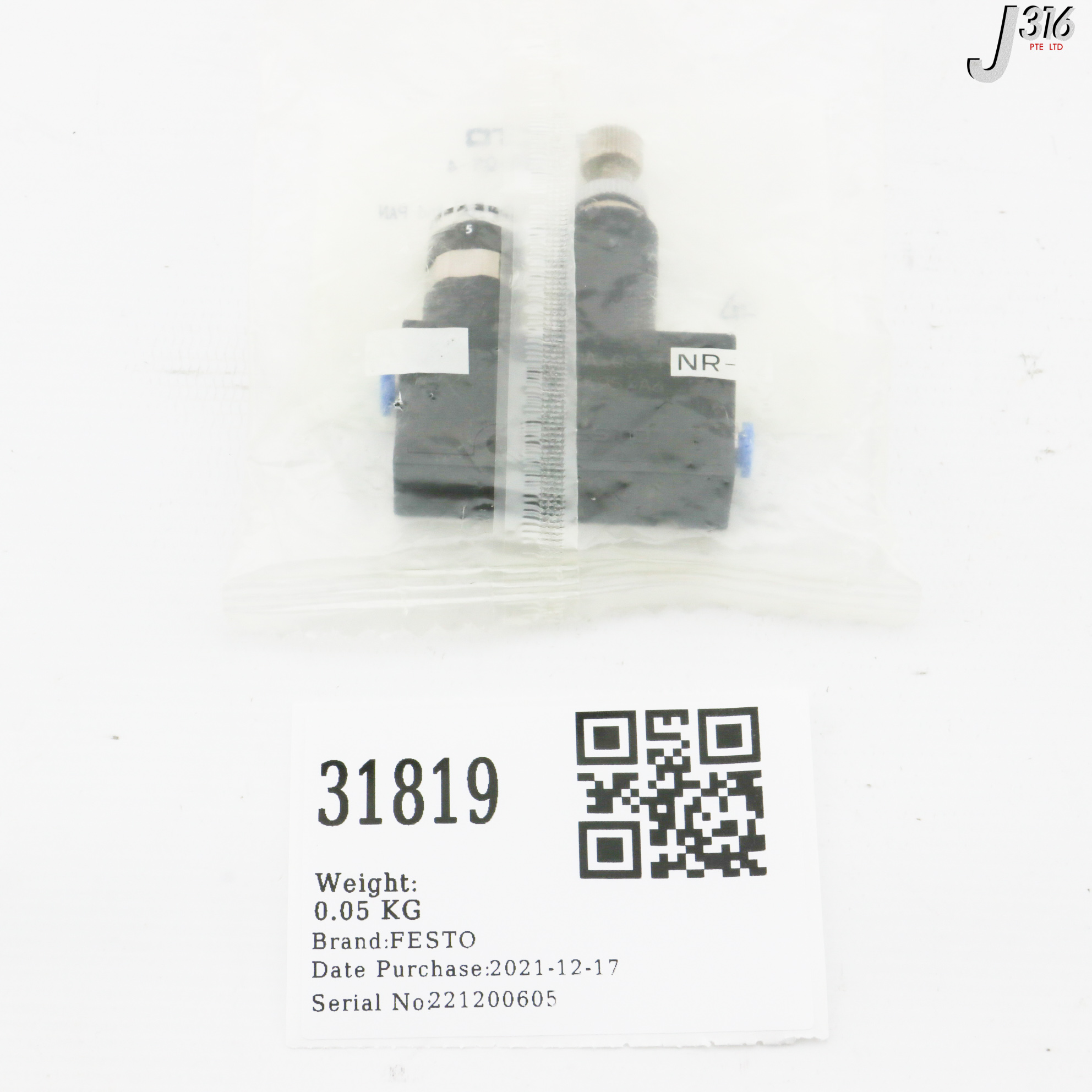 31819 FESTO PRESSURE CONTROL VALVE, 153495 (NEW) LRMA-QS-4