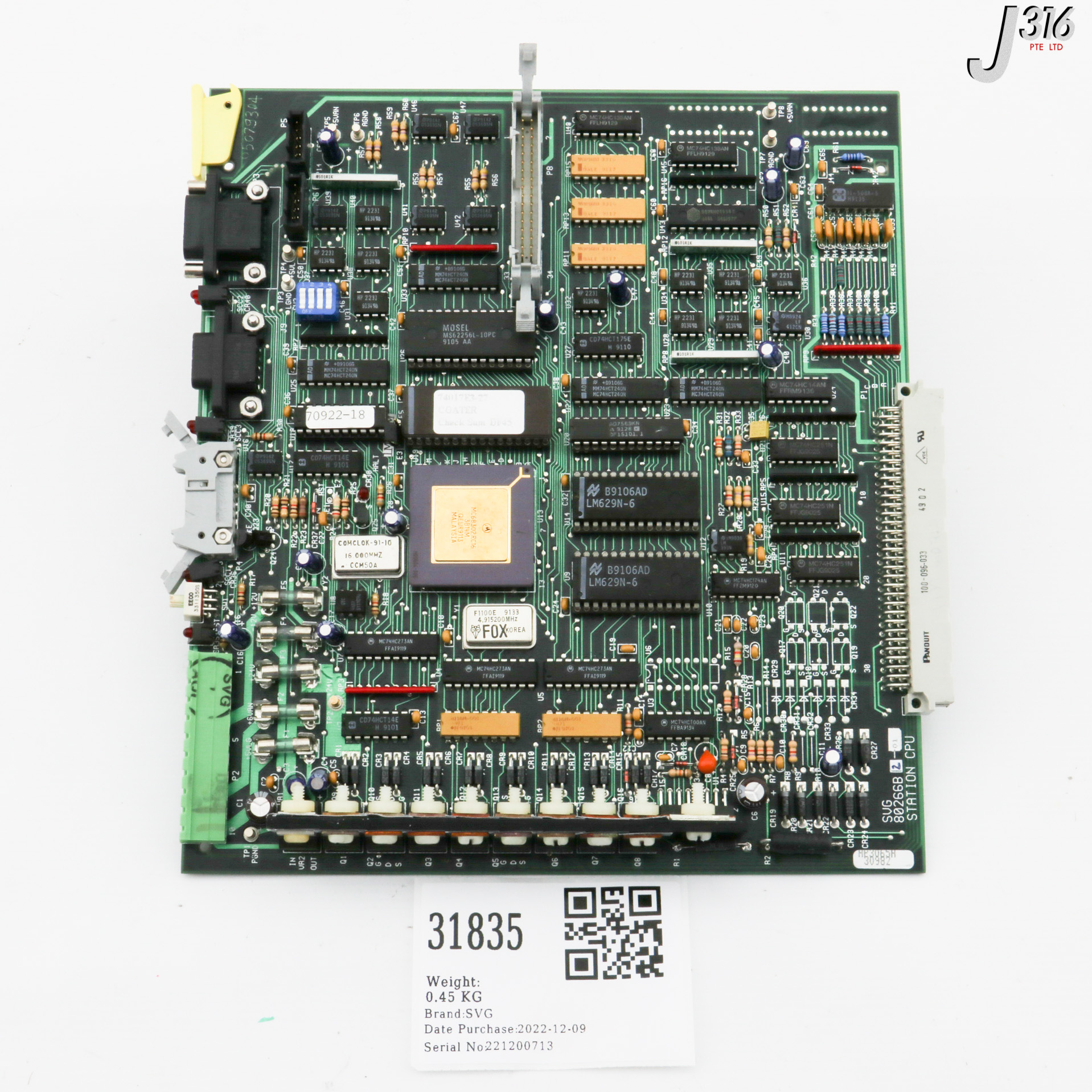 31835 SVG PCB, STATION CPU 80266B2-01