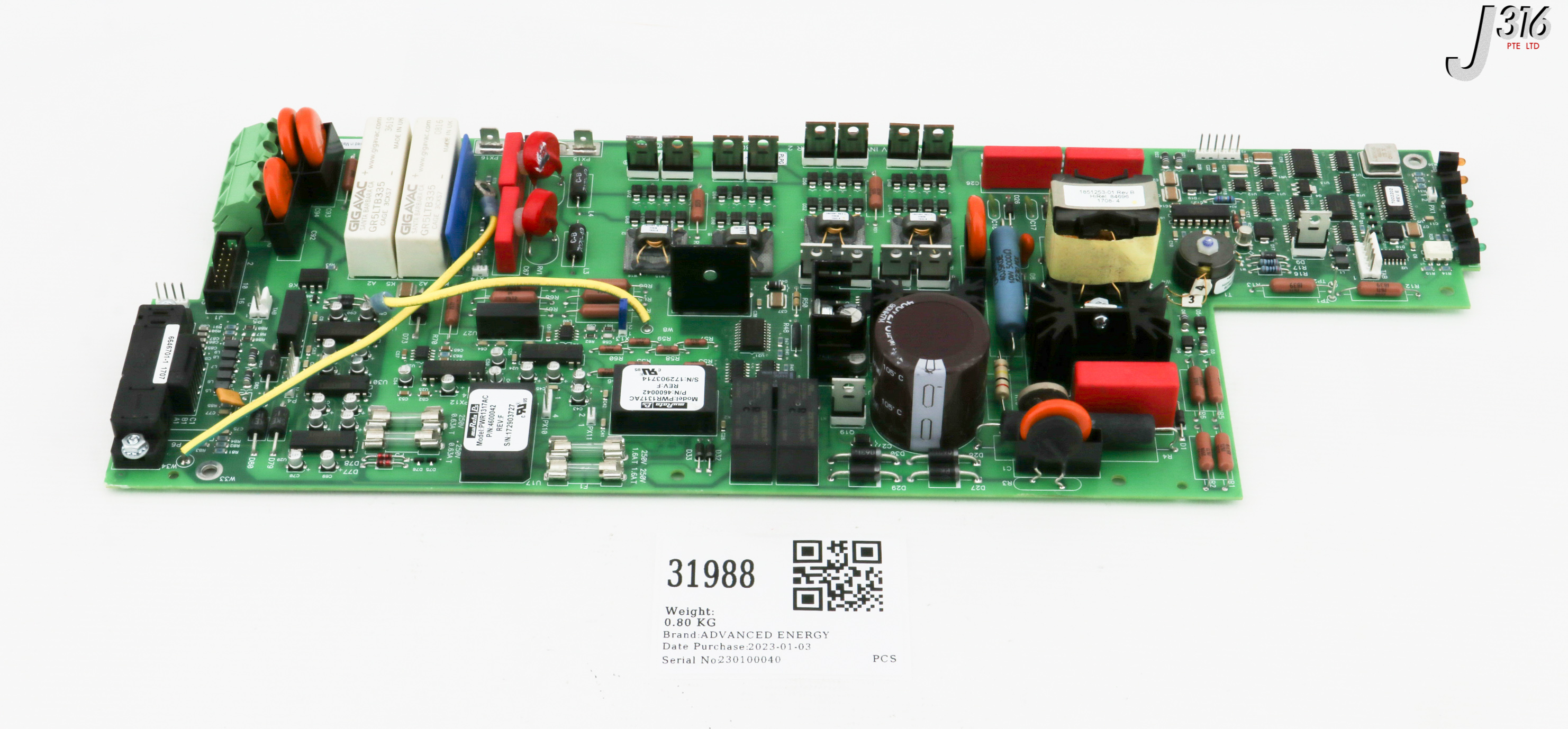 31988 ADVANCED ENERGY PCB, E-CHUCK 1.5KV INVERTER VER 2 2300780-A