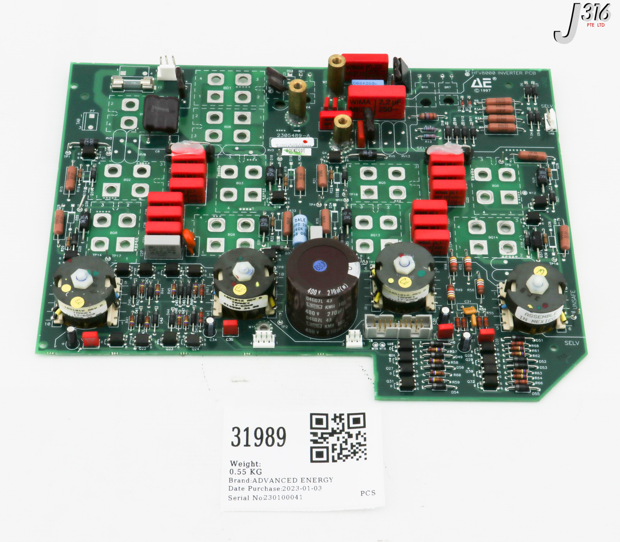 31989 ADVANCED ENERGY PCB, HFV8000 INVERTER 2305489-A