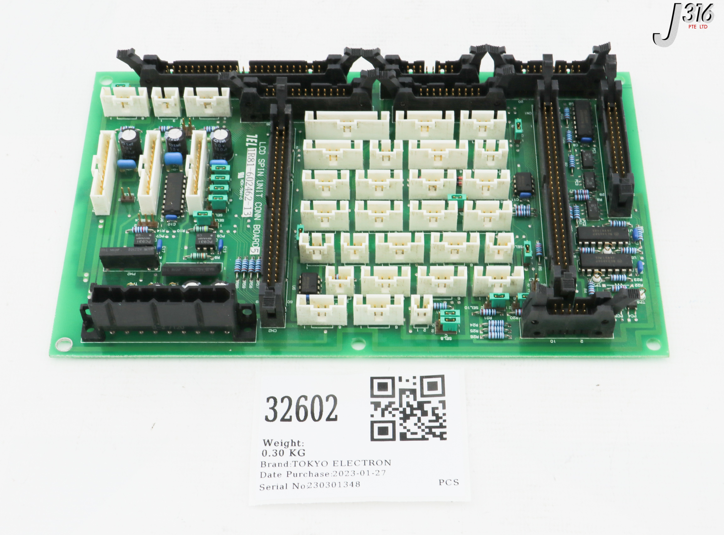 32602 TOKYO ELECTRON PCB, LCD SPIN UNIT CONN BOARD 5 1R81-602462-13