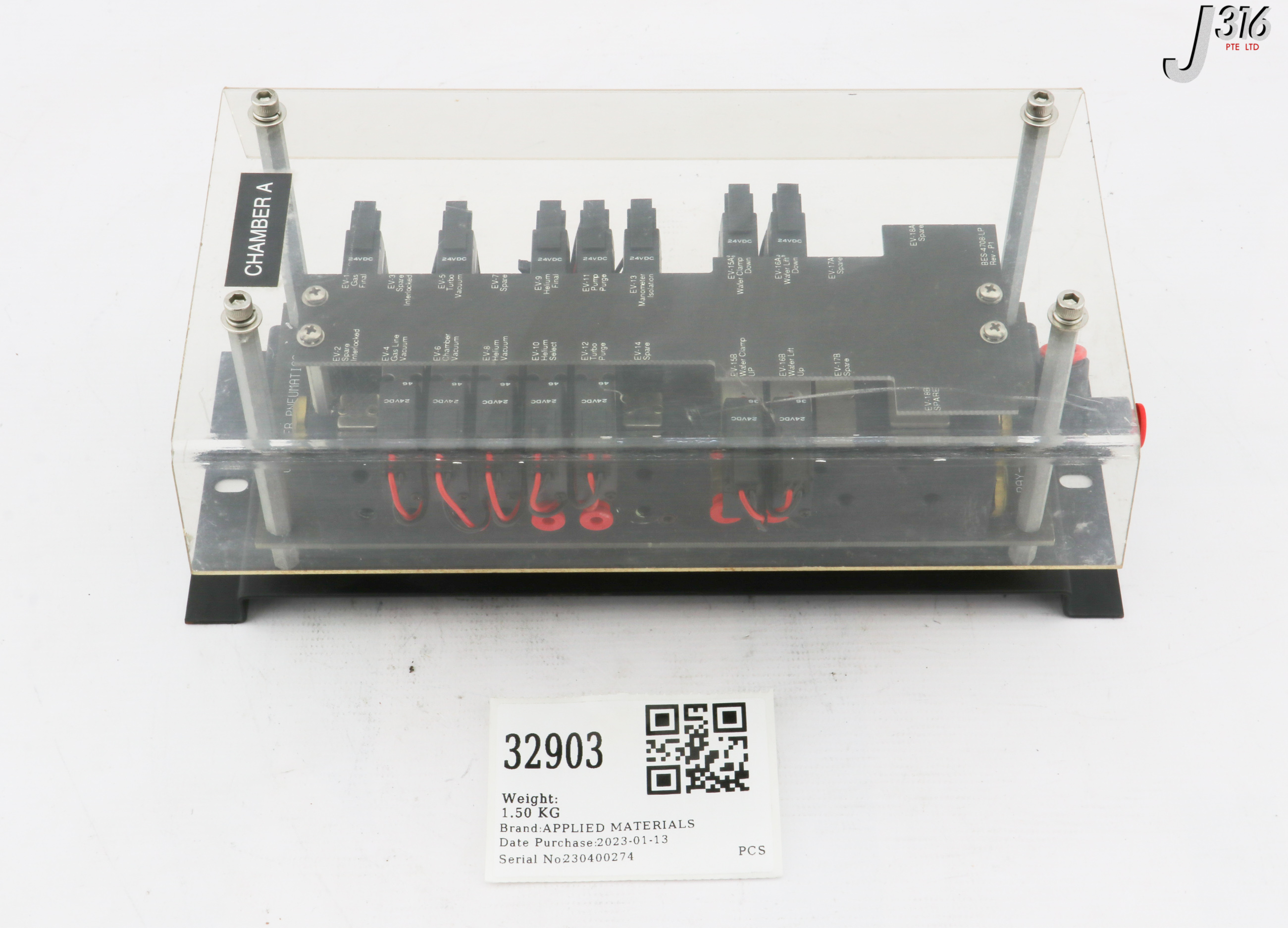 32903 APPLIED MATERIALS PNEUMATIC MANIFOLD, CHAMBER 0190-40000