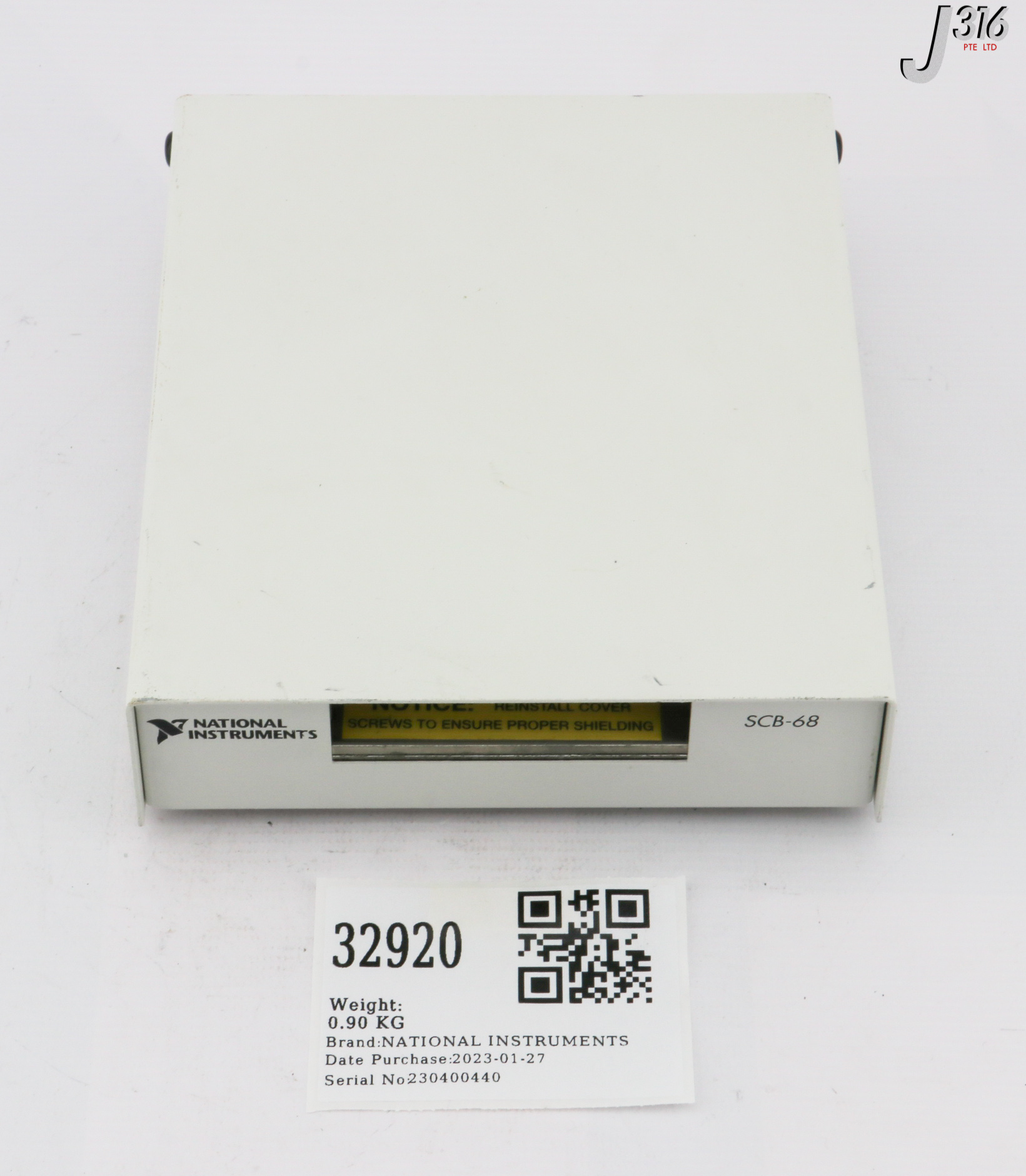 32920 NATIONAL INSTRUMENTS I/O CONNECTOR BLOCK, P/N: 182469D-01 SCB-68