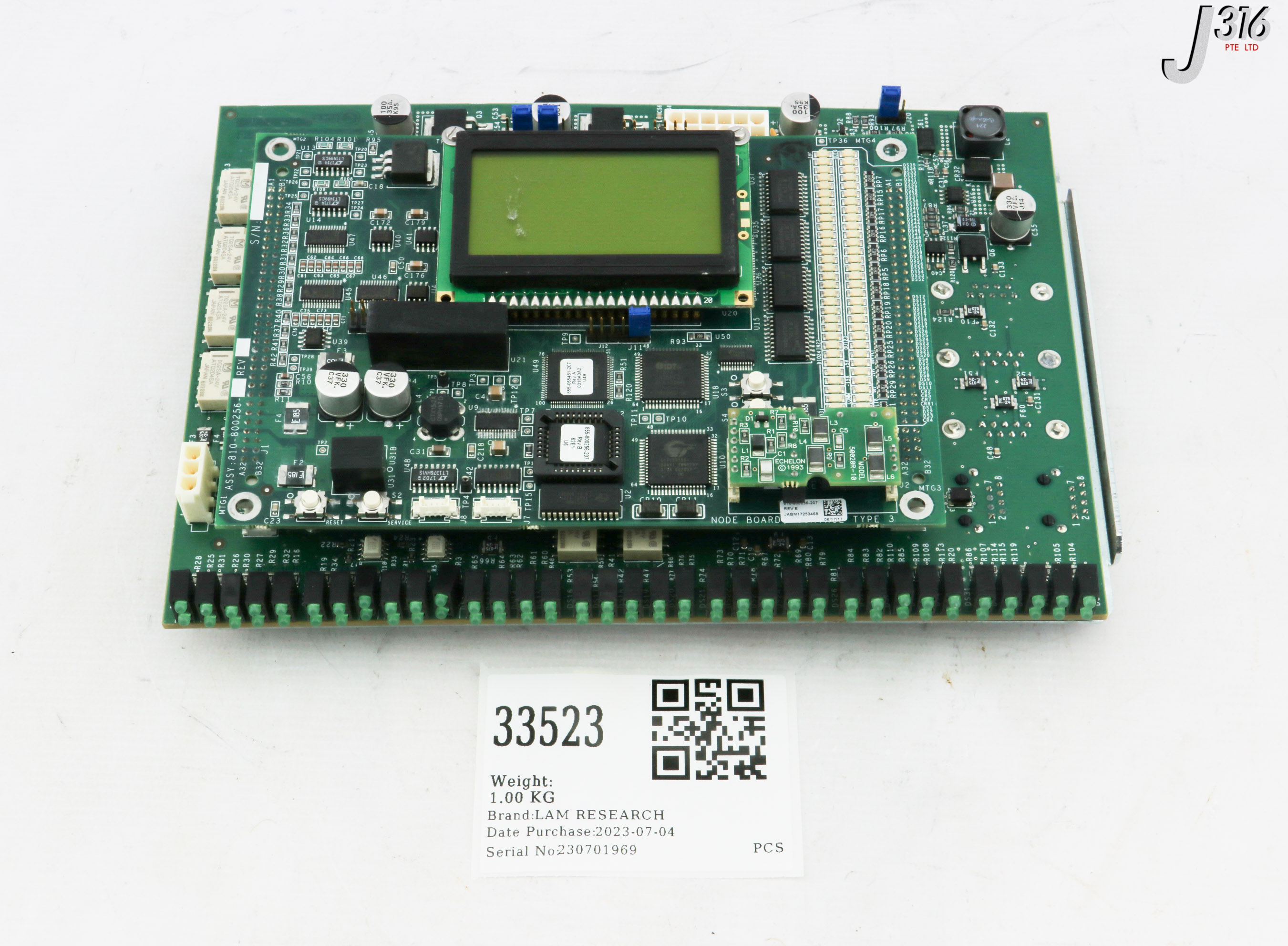 33523 LAM RESEARCH PCB ASSY, INTERLOCK CONTROL W/ 810-800256-207 810-072687-111