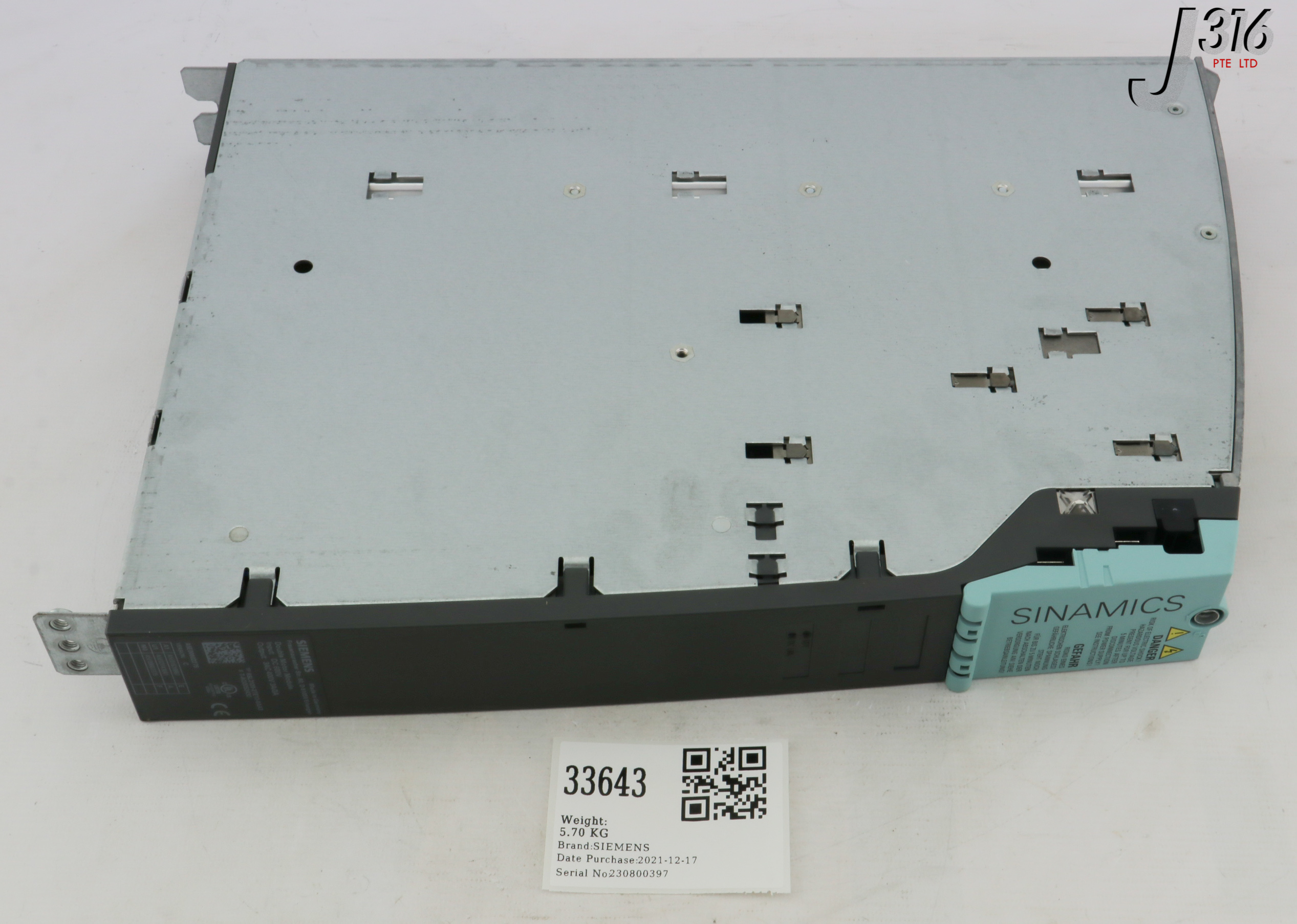 33643 SIEMENS DOUBLE MOTOR MODULE (NEW) 6SL3120-2TE13-0AA3 – J316Gallery