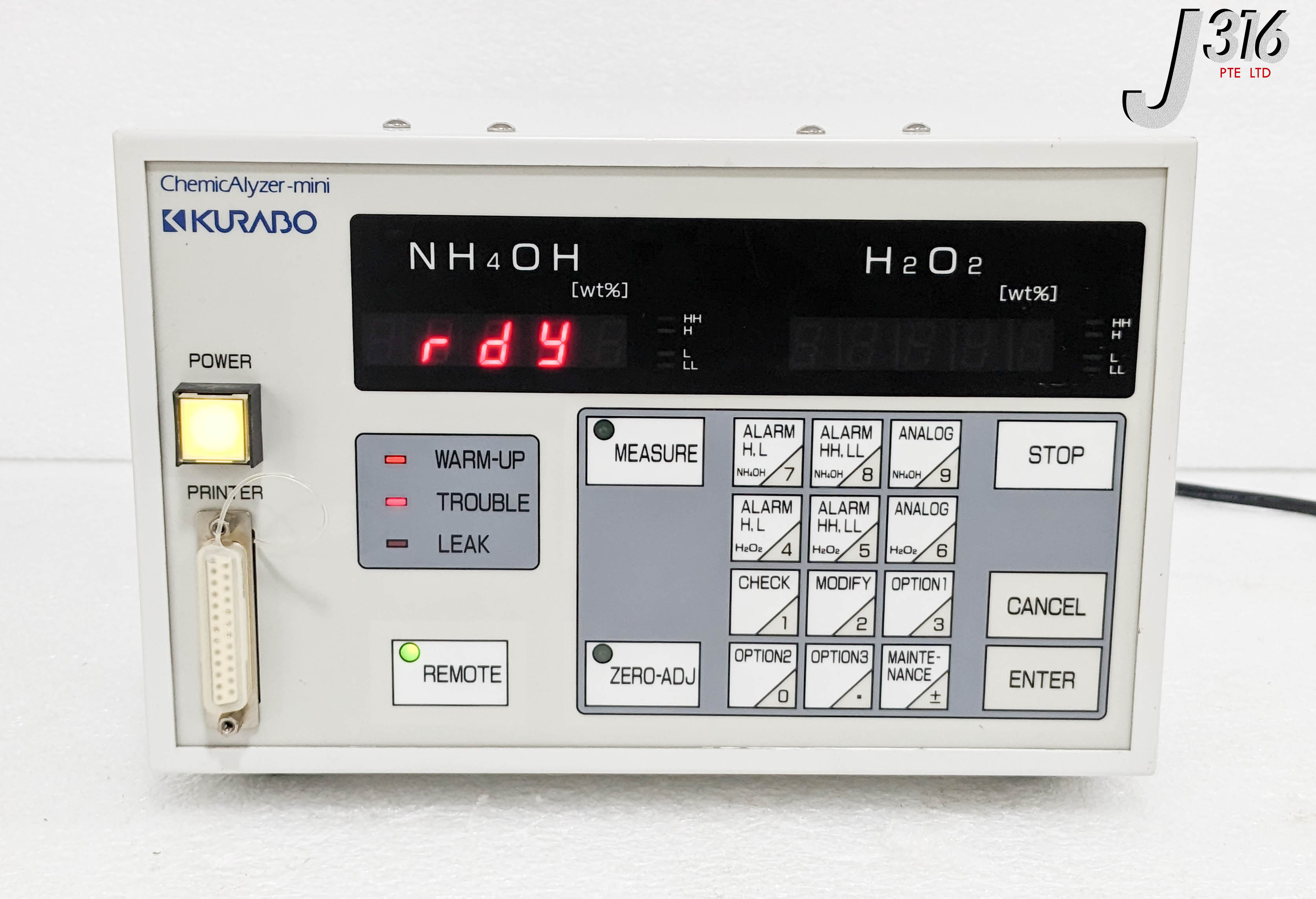 34067 KURABO CHEMICALYZER-MINI, NH4OH+H202, KCM-01-UL KCP-21