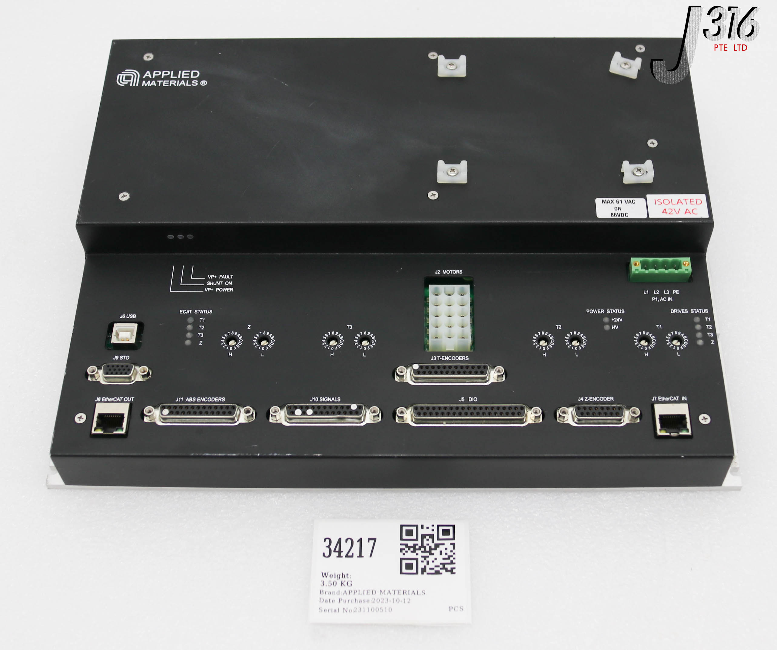 34217 APPLIED MATERIALS CONTROLLER ASSY 0190-91260