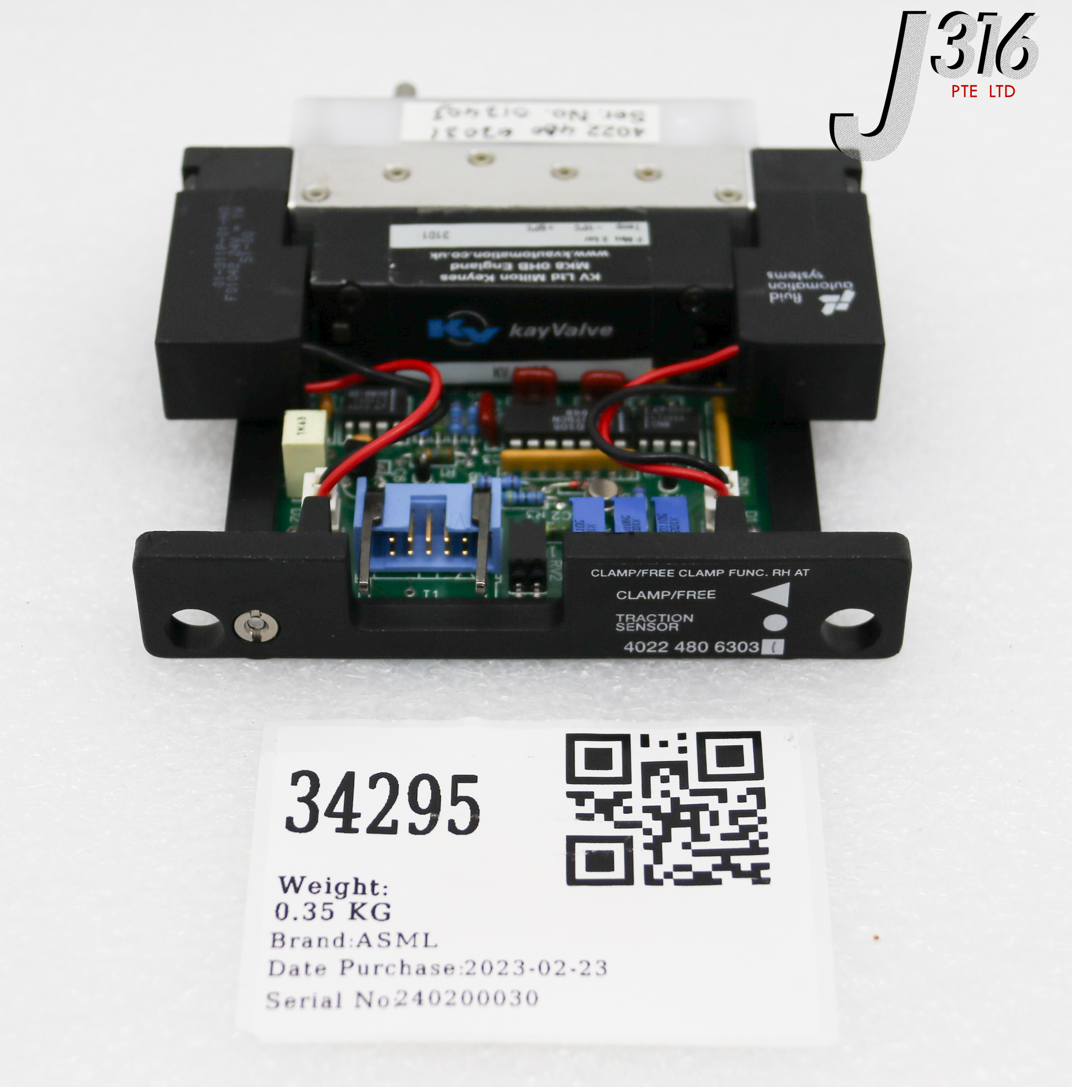 34295 ASML CLAMP/FREE CLAMP FUNC. RH AT, 302974, KV 9 45F, 01-311P-01-H0 4022.480.63031